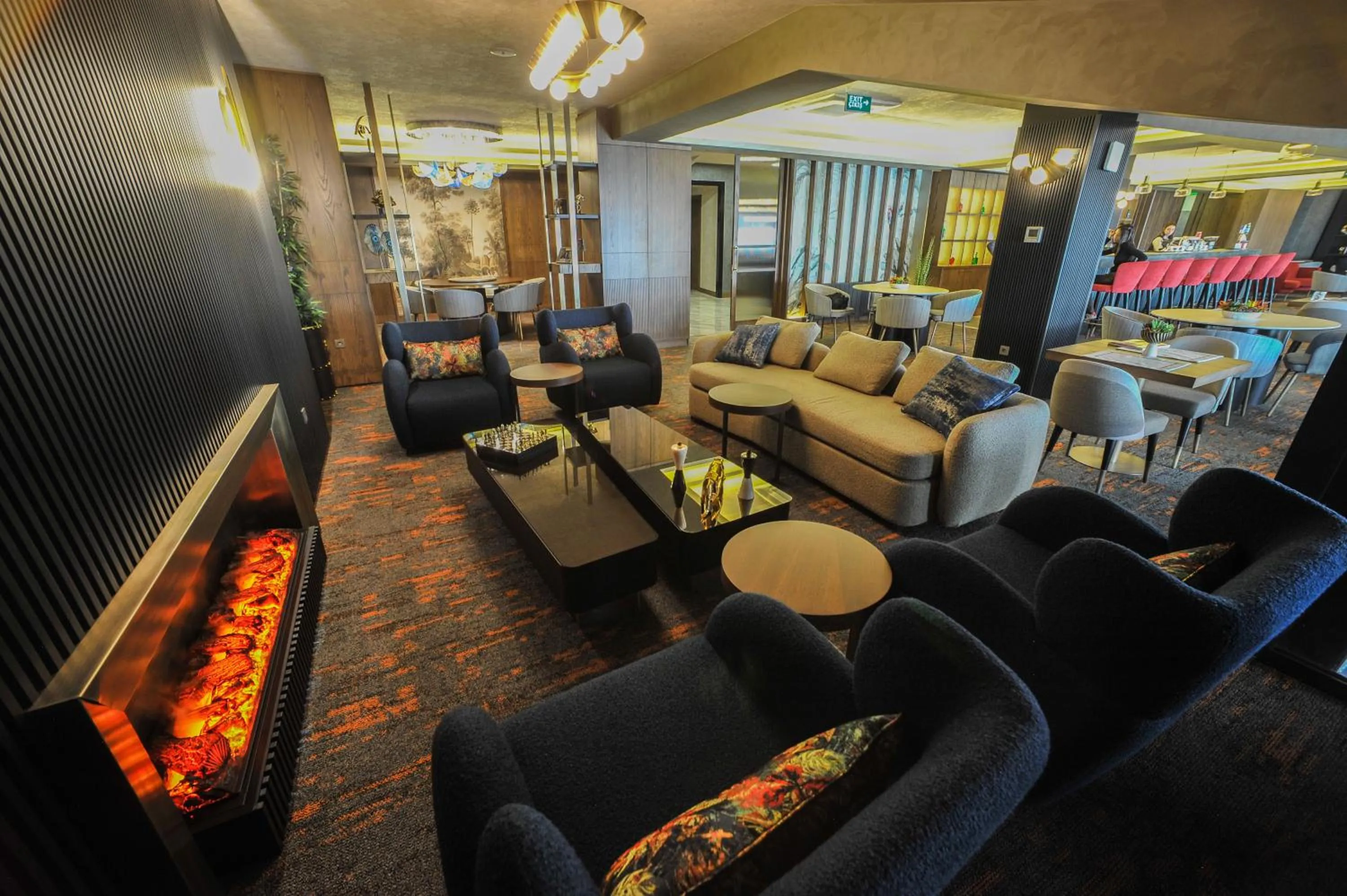 Seating area in The Alpfine Hotel