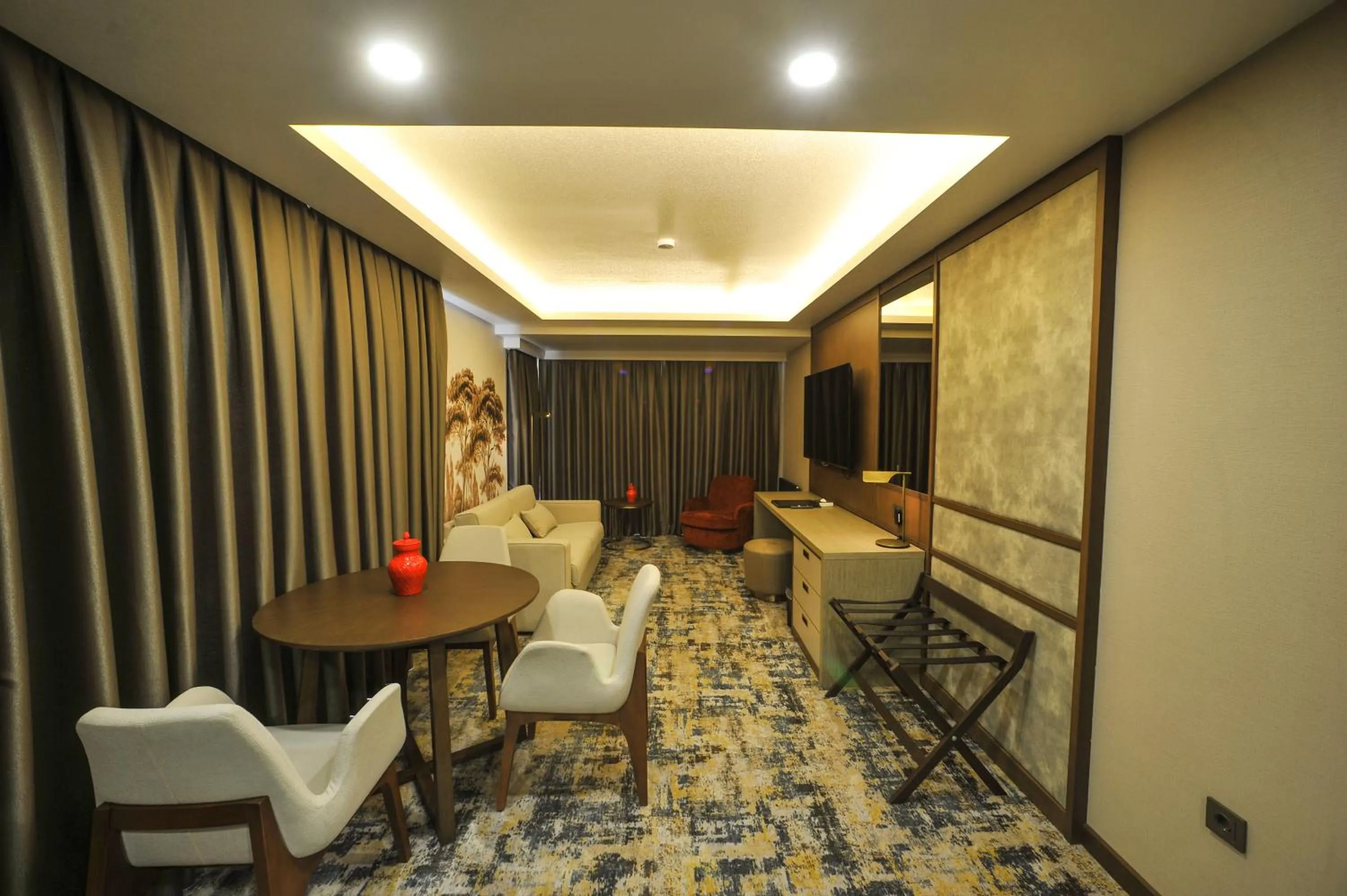 Seating area in The Alpfine Hotel