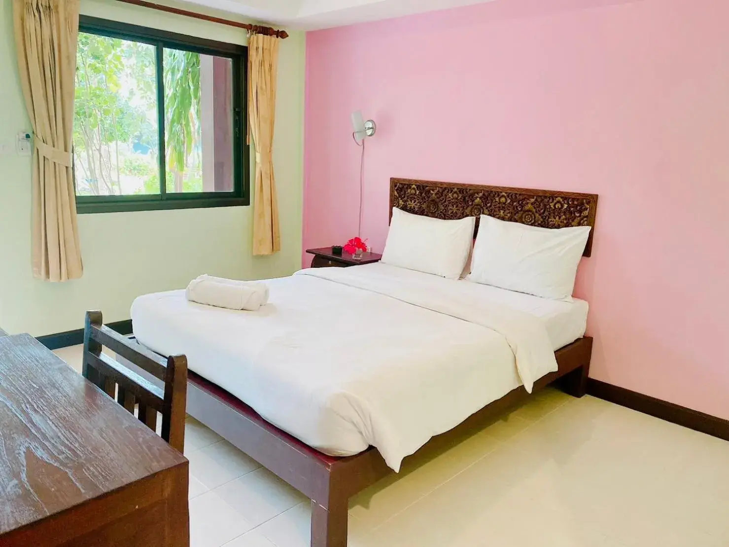 Bed in Baan Karnjana Hotel Samui Bed in Baan Karnjana Hotel Samui