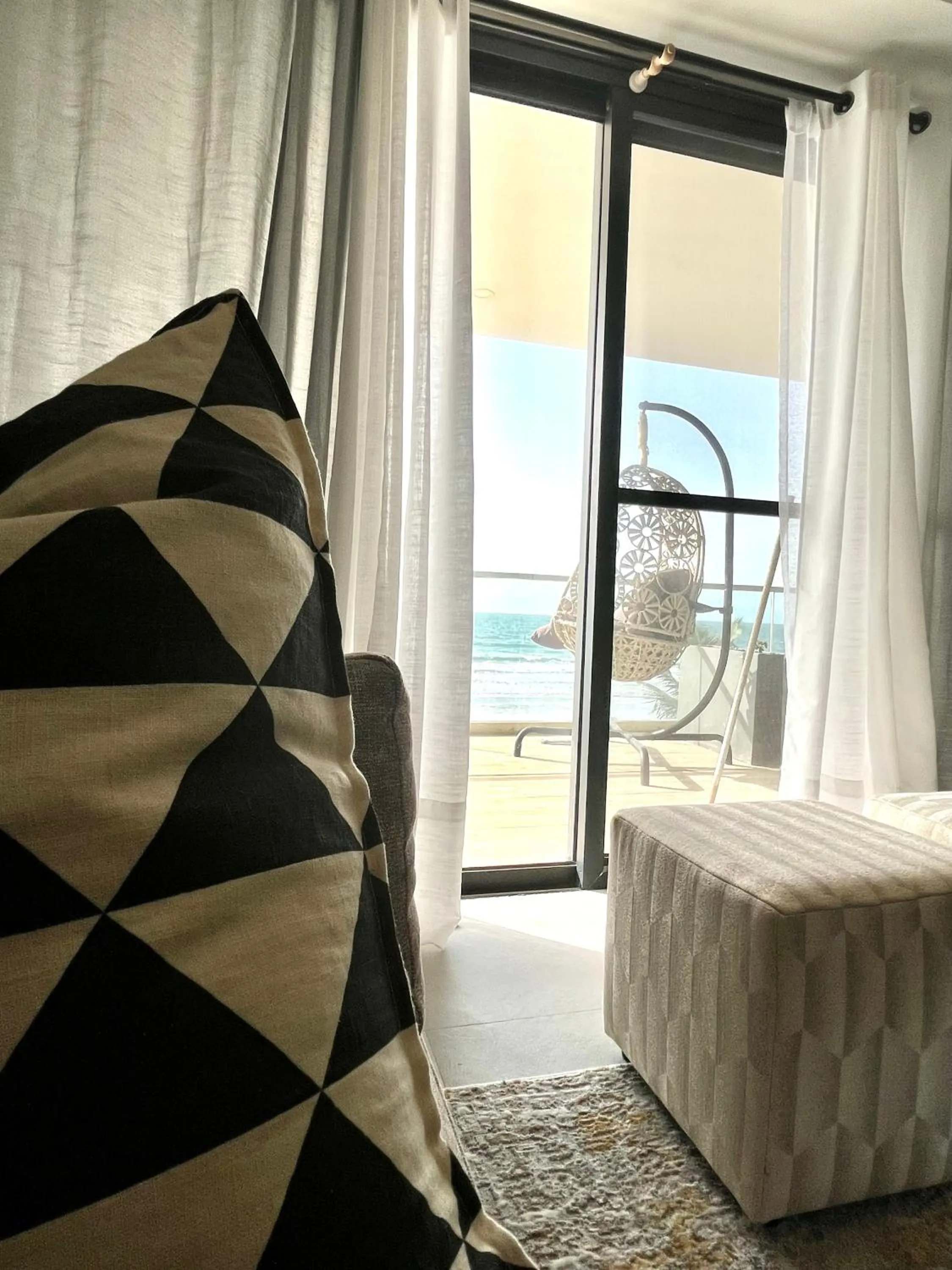 Seating area, Bed in Kololi Sands Apartments