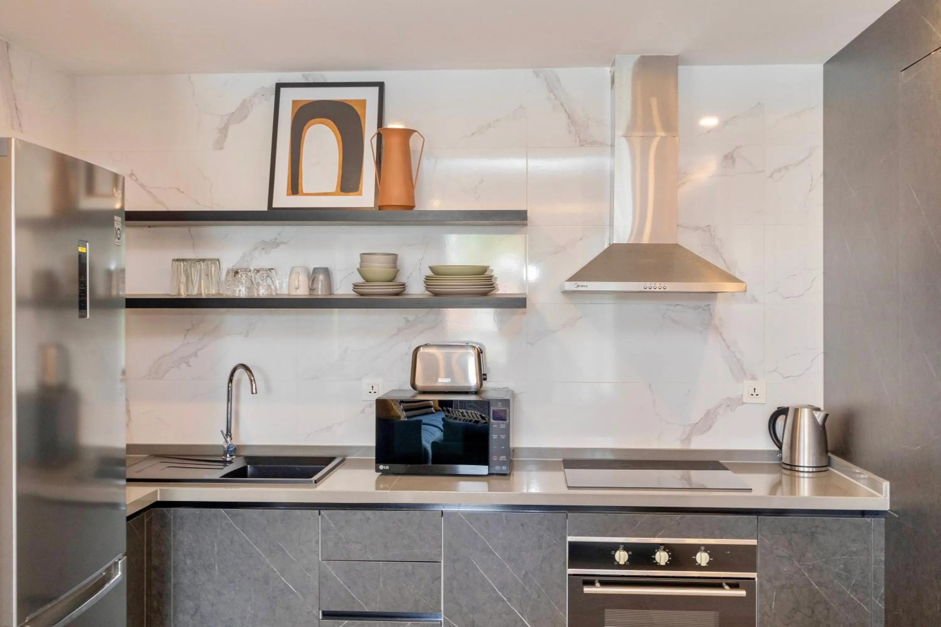 microwave in Kololi Sands Apartments