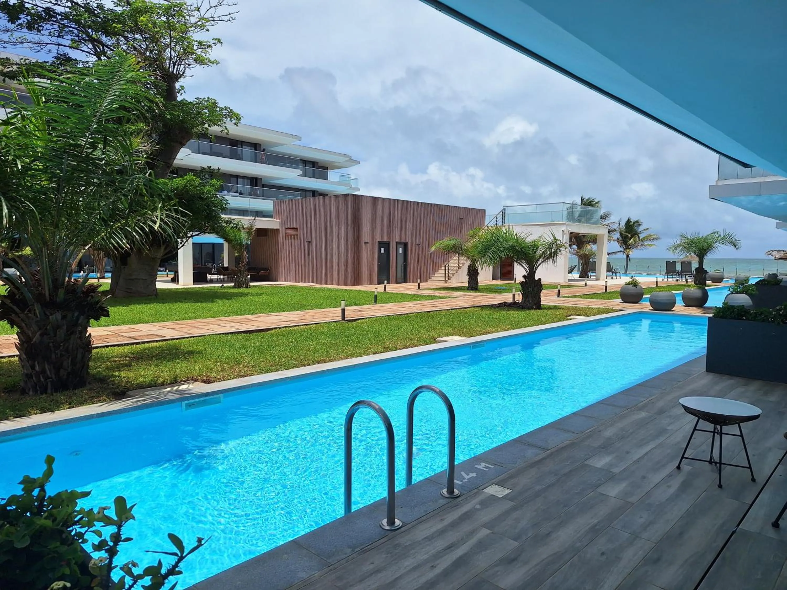 Garden view in Kololi Sands Apartments