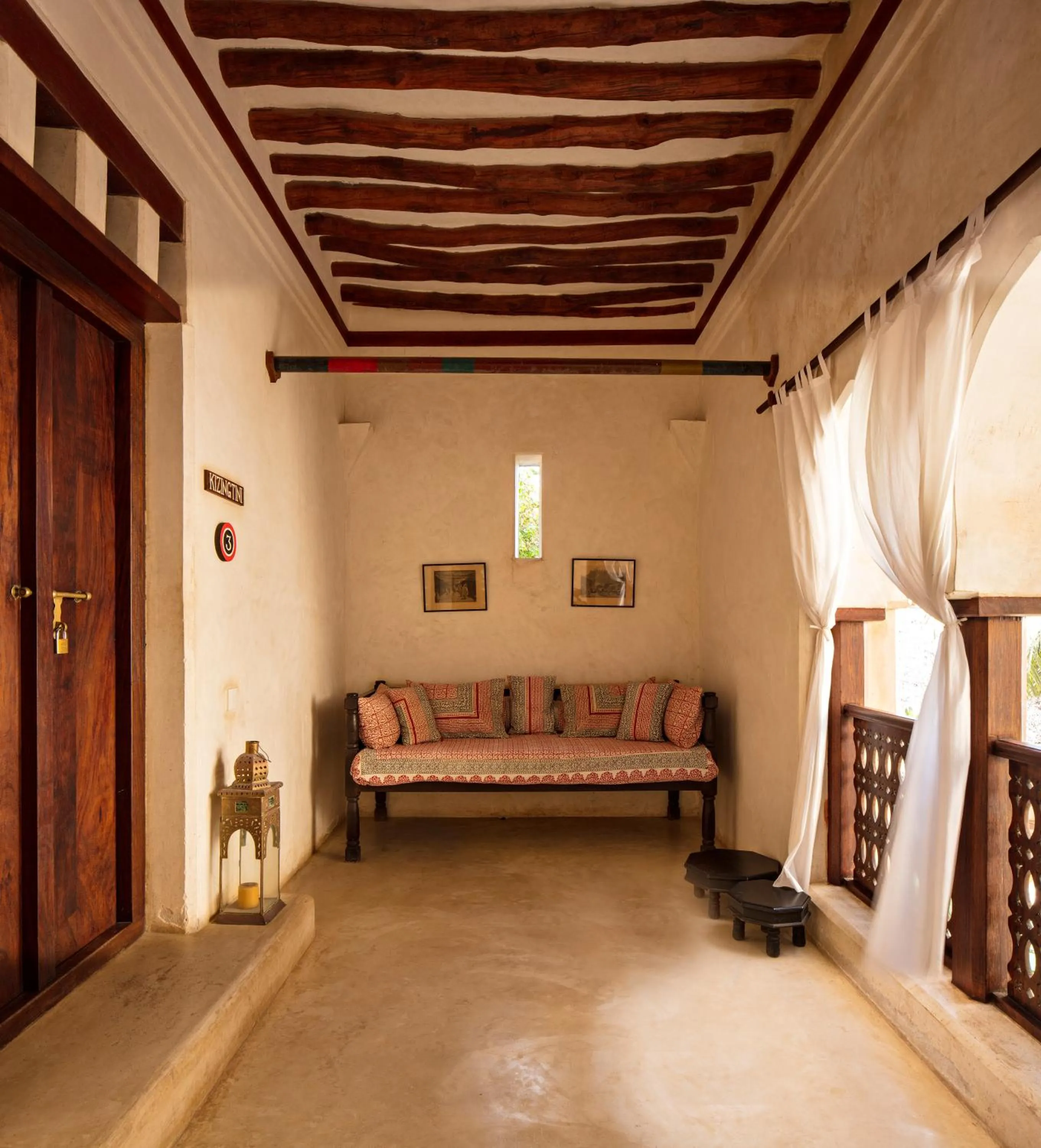 Seating area in LAMU HOUSE