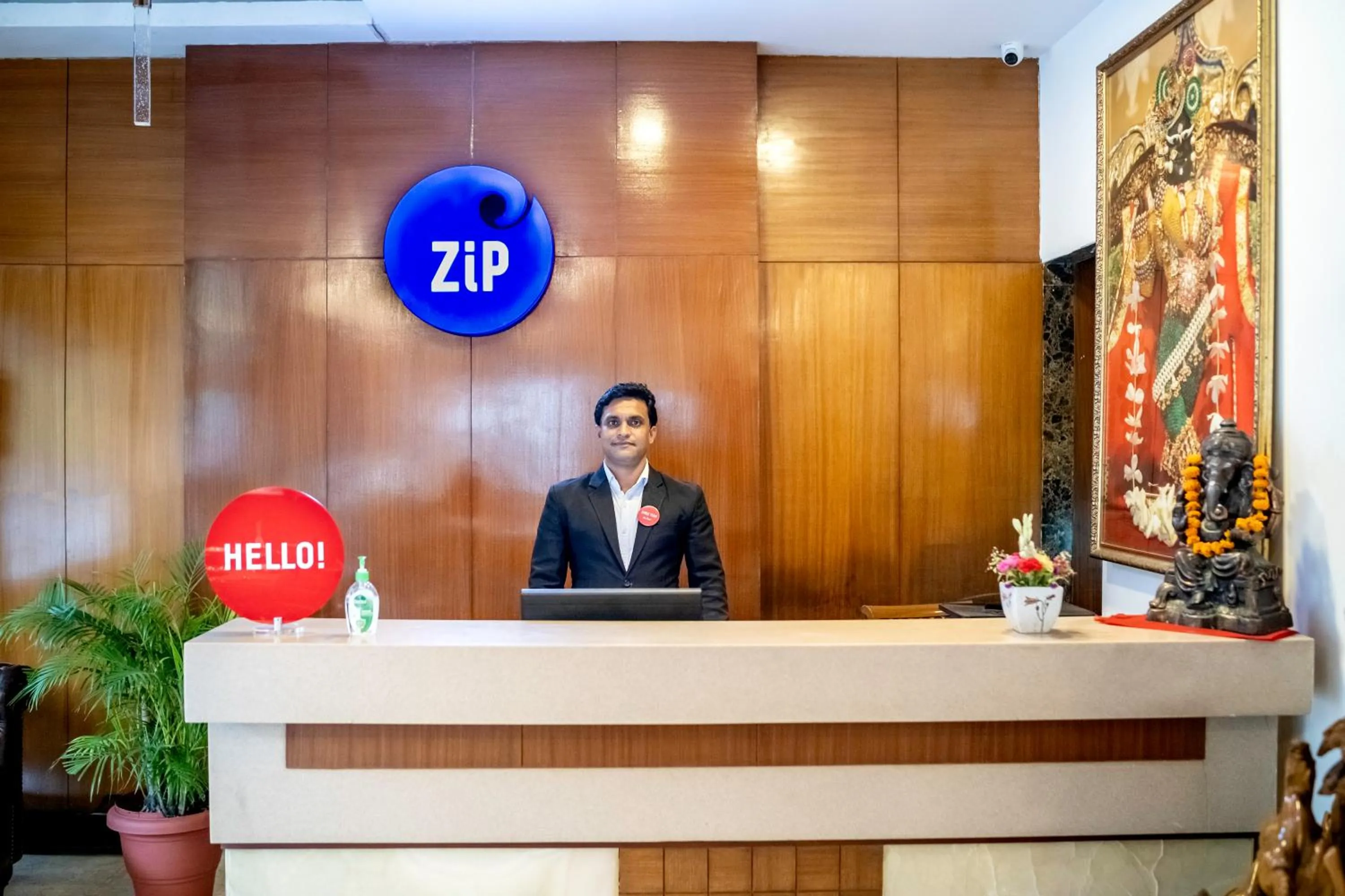 Lobby or reception in Zip By Spree Hotels Delhi Greater Kailash