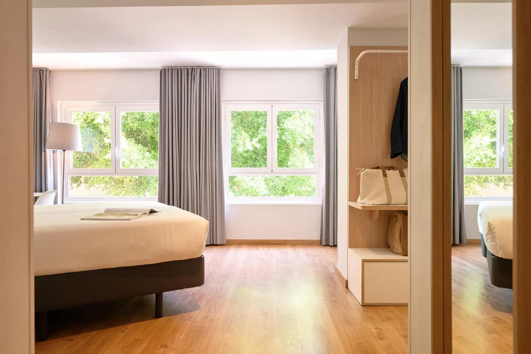 View (from property/room), Bed in Rooms Ciencias View (from property/room), Bed in Rooms Ciencias