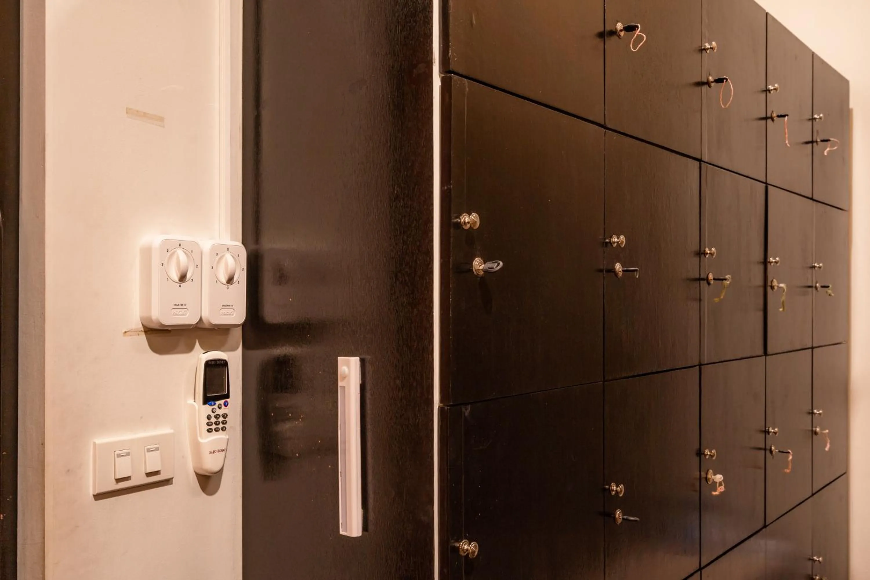 microwave in The Dorm Hostel