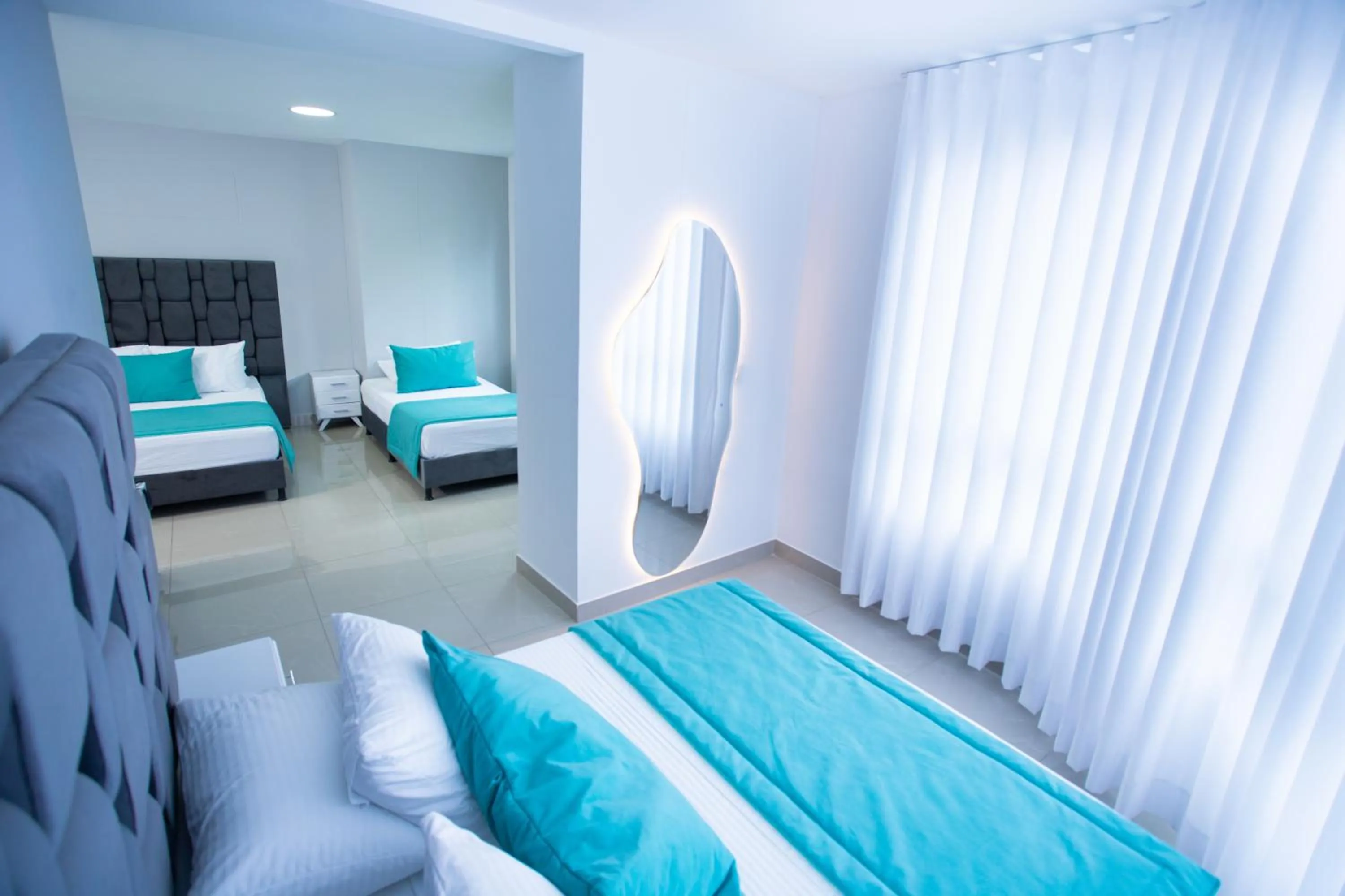 Bed in Street 55 Hotel