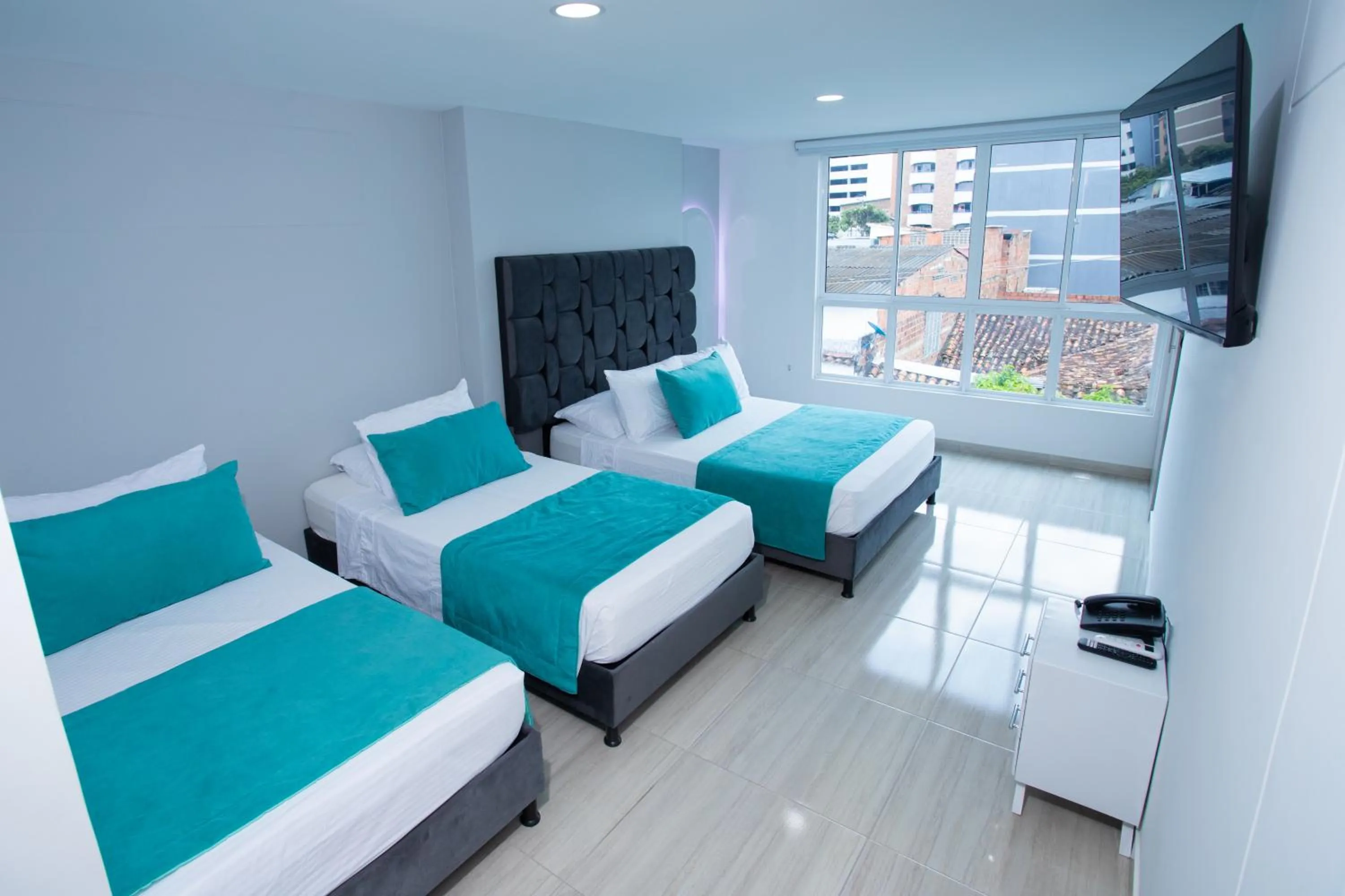 Bed in Street 55 Hotel