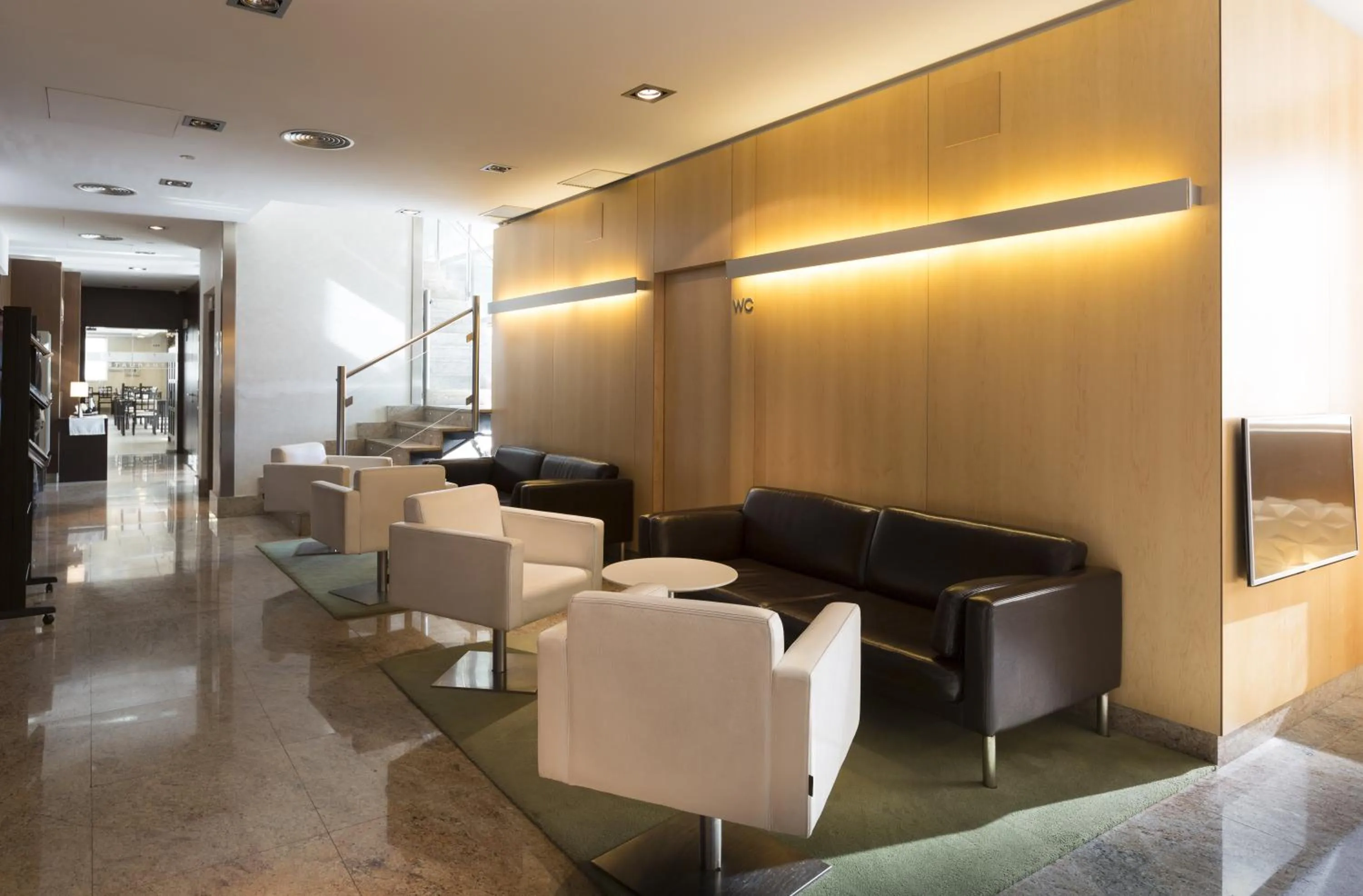 Lobby or reception in Hotel Plazaola