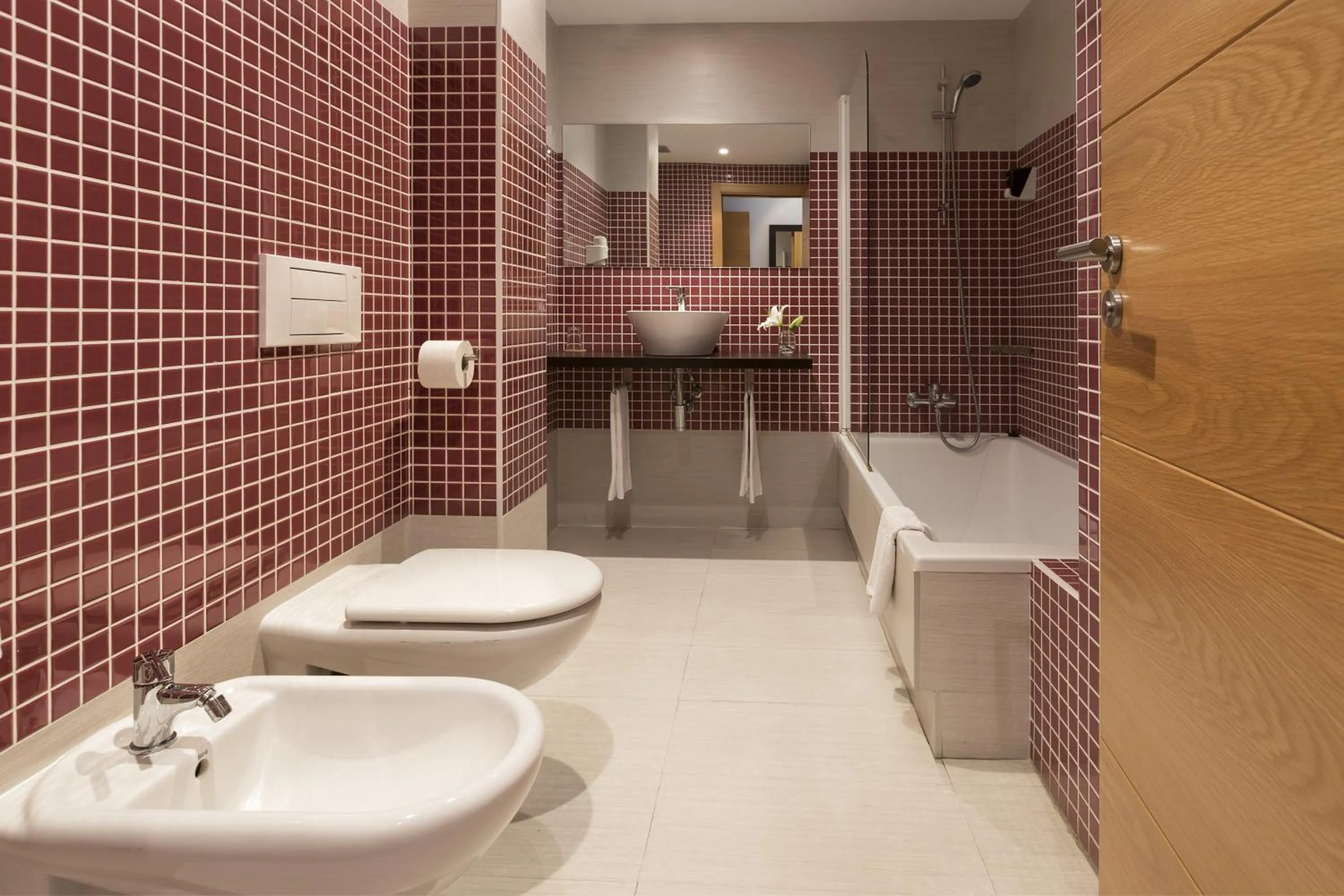 Bathroom in Hotel Plazaola