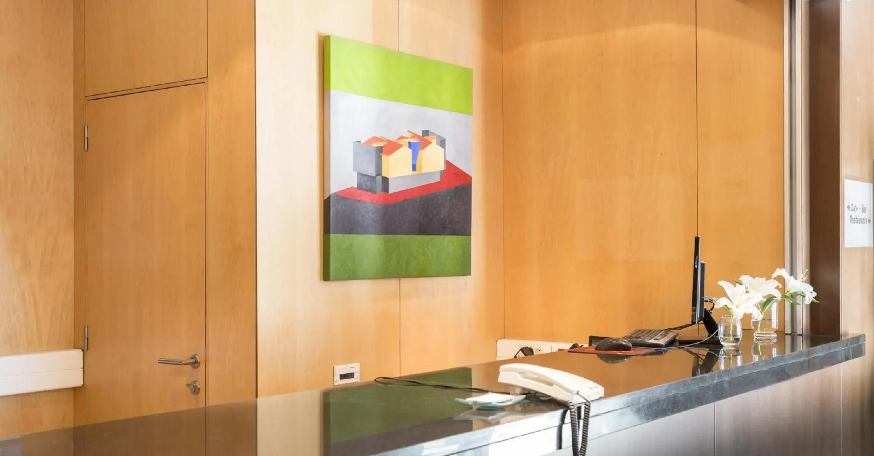 Lobby or reception in Hotel Plazaola Lobby or reception in Hotel Plazaola