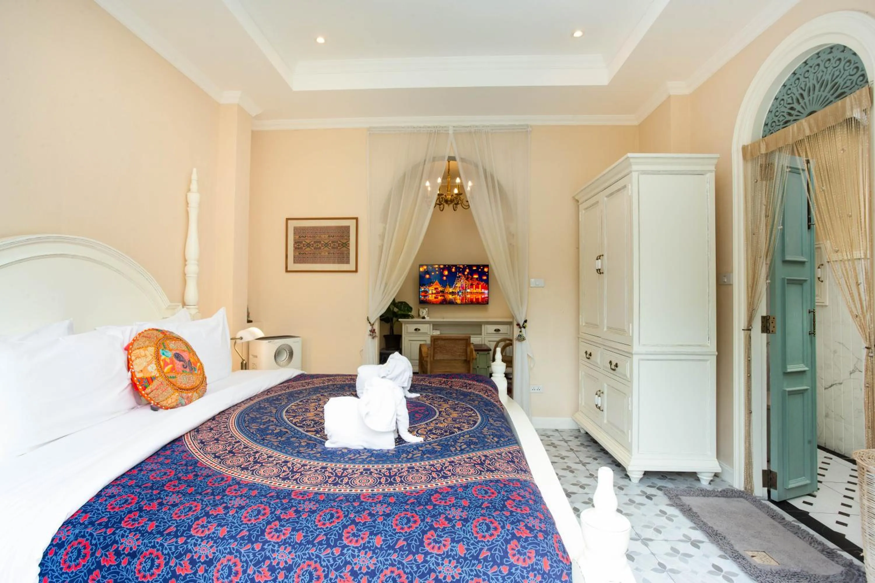 Bed in Pran At Kumuang Boutique House