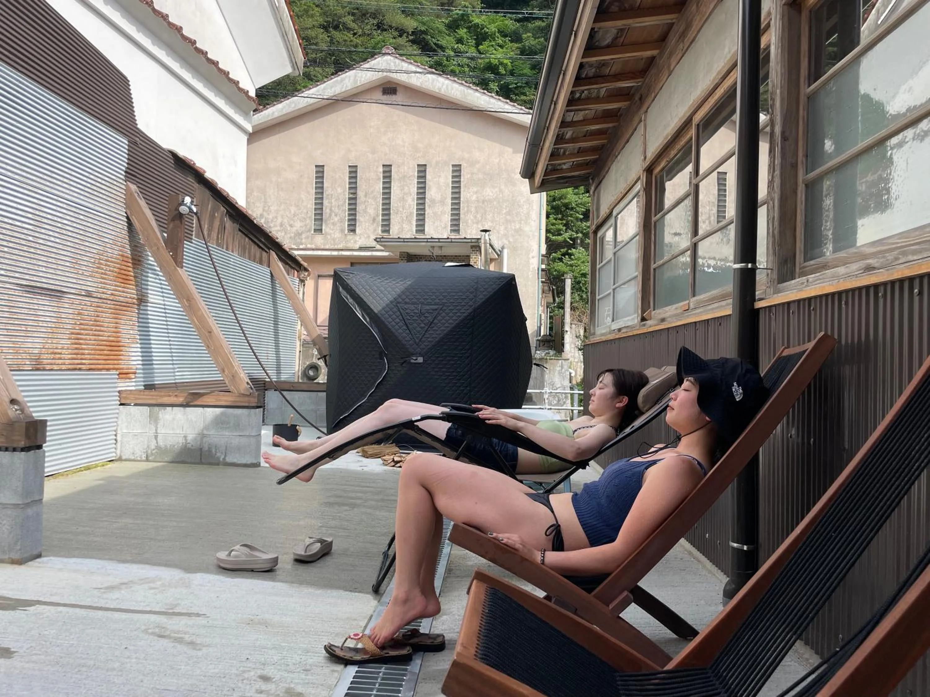 Sauna in 赭Soho Yunotsu Old Village Inn & Bar