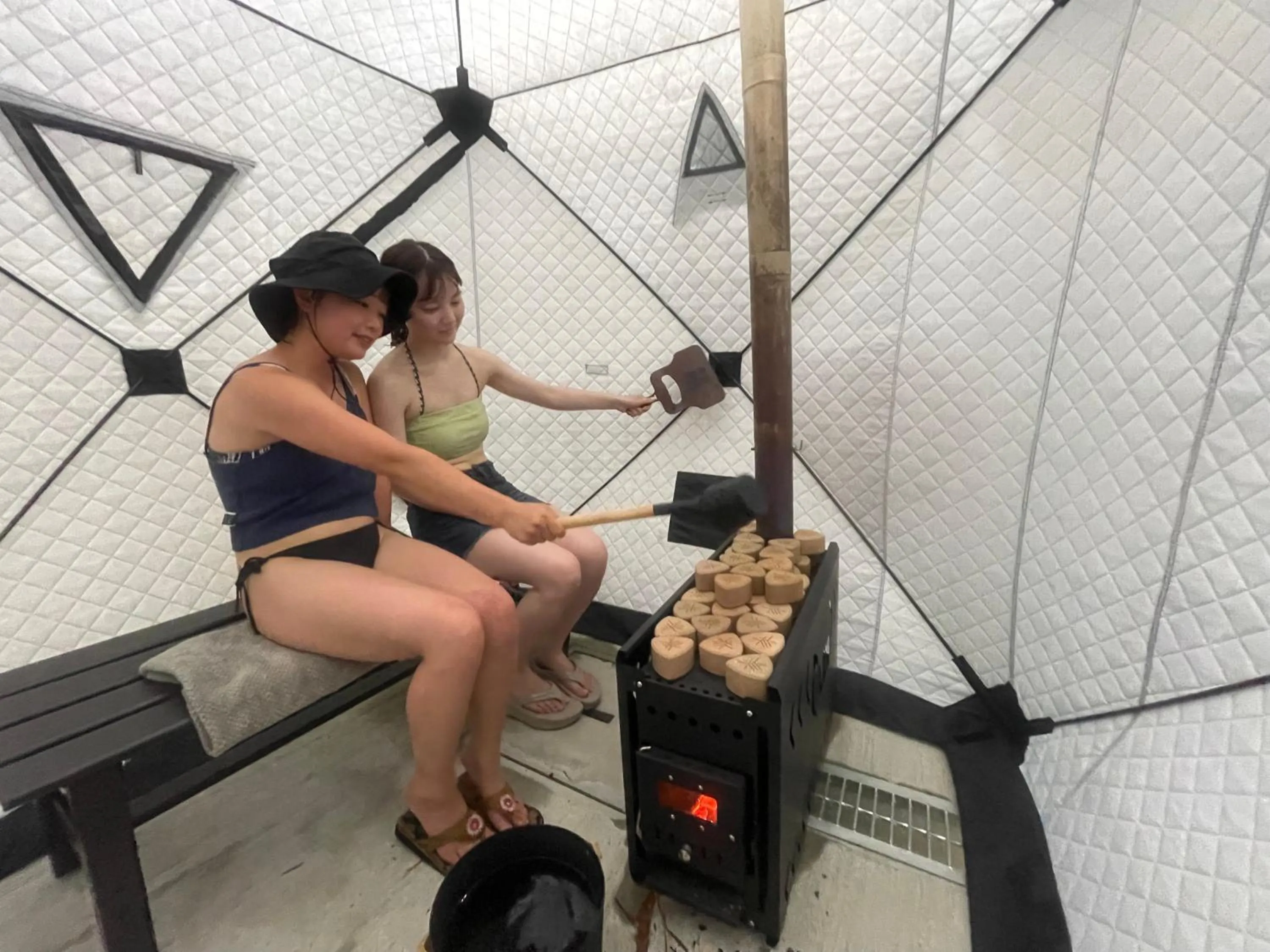 Sauna in 赭Soho Yunotsu Old Village Inn & Bar