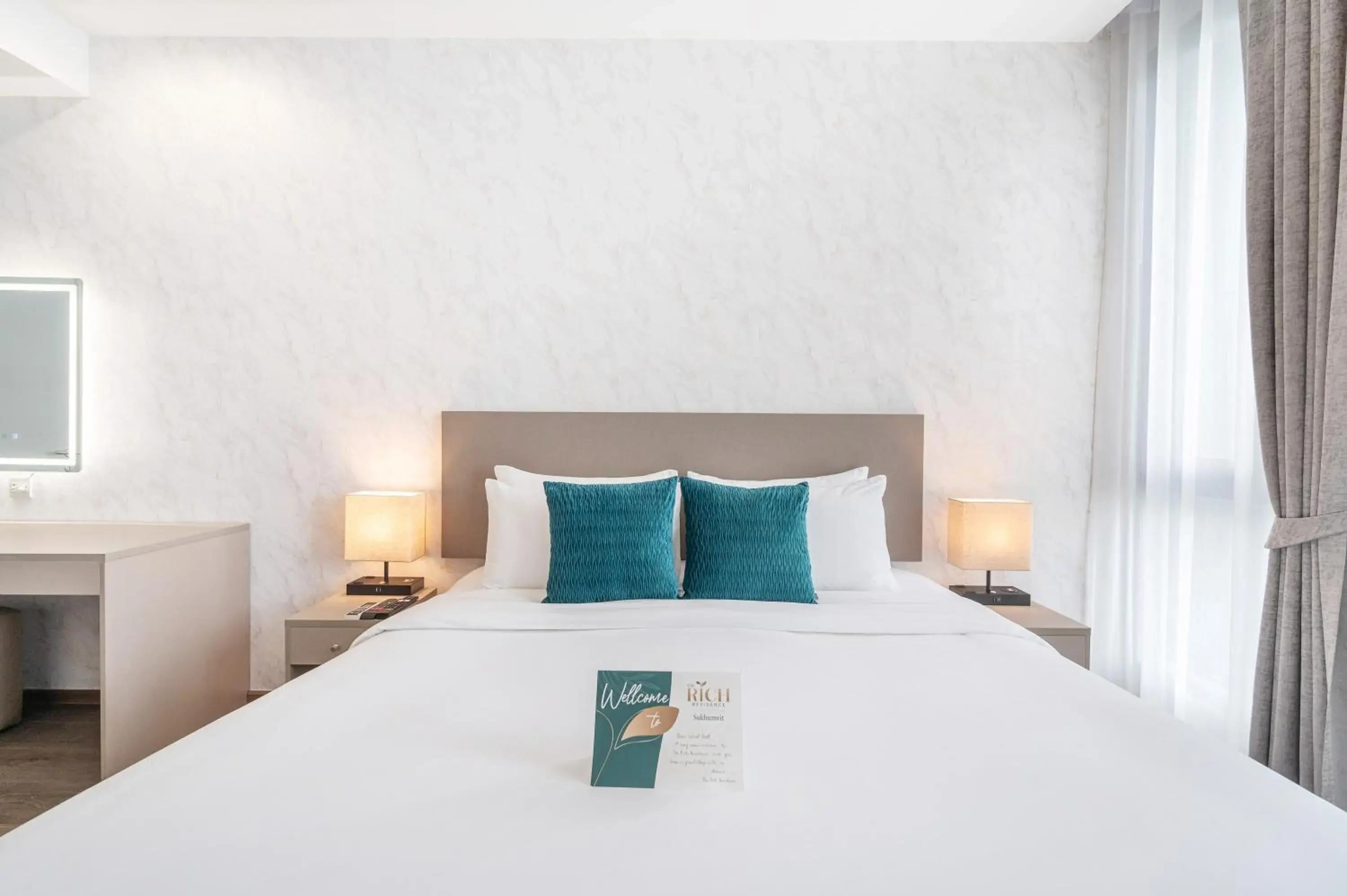 Bed in The Rich Residence Sukhumvit Nana Bed in The Rich Residence Sukhumvit Nana