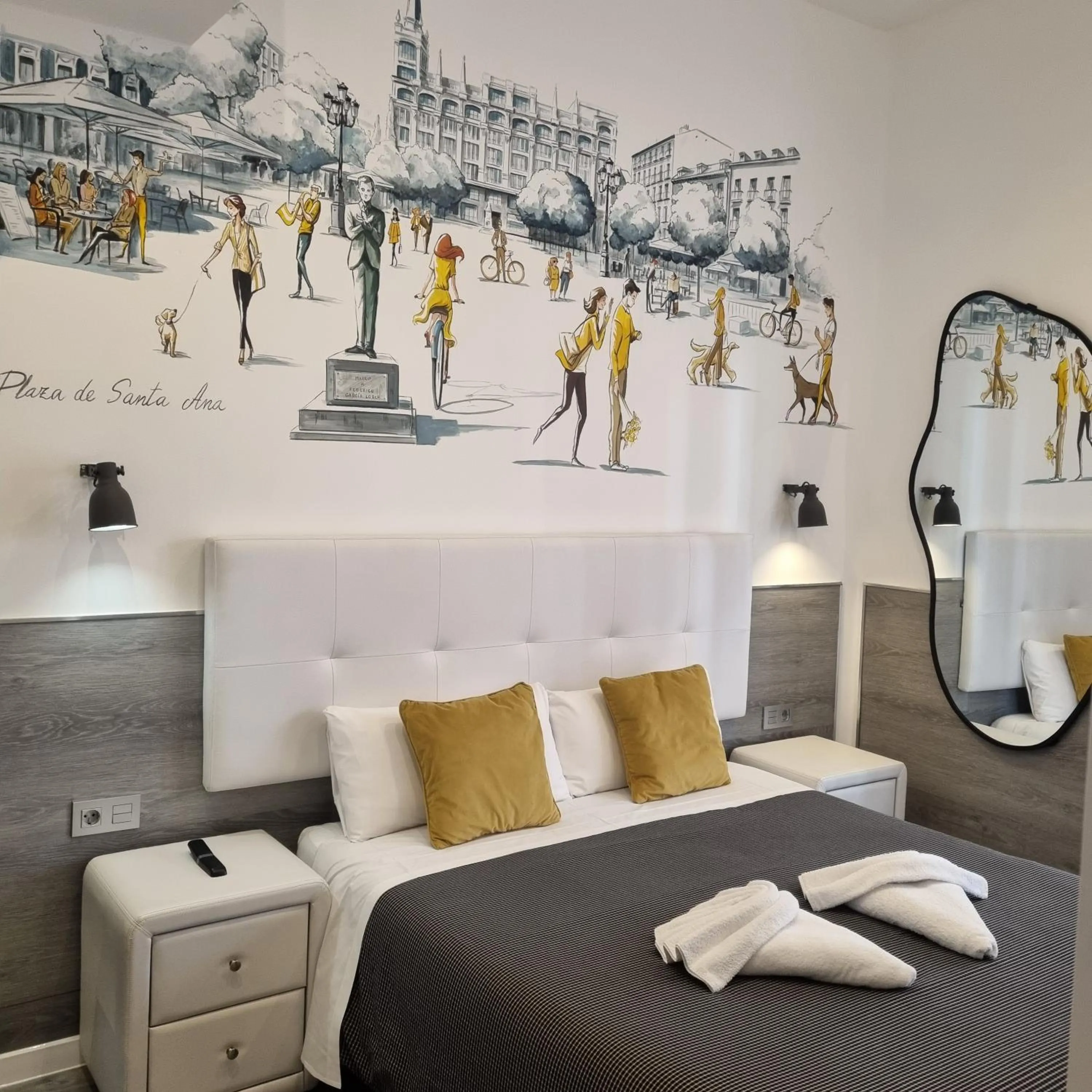 Bed in Hostal Lauria