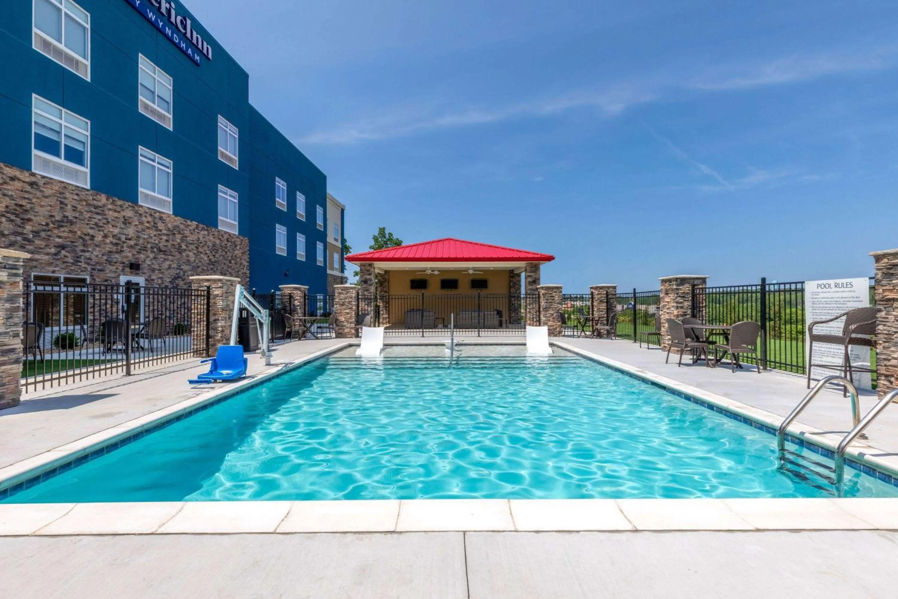 Pool view in AmericInn by Wyndham Mountain Home
