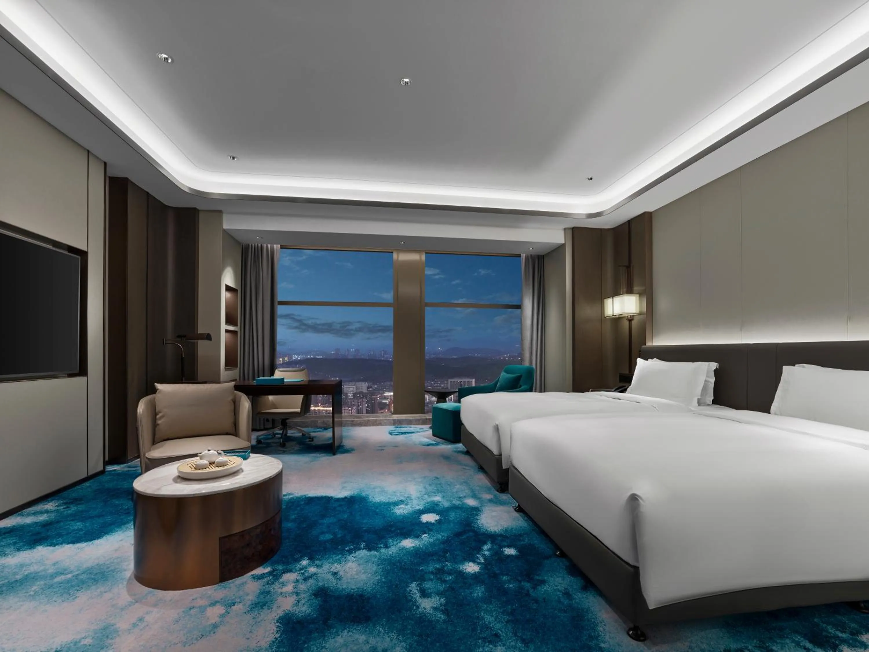 Bed in Wyndham Grand Zaozhuang