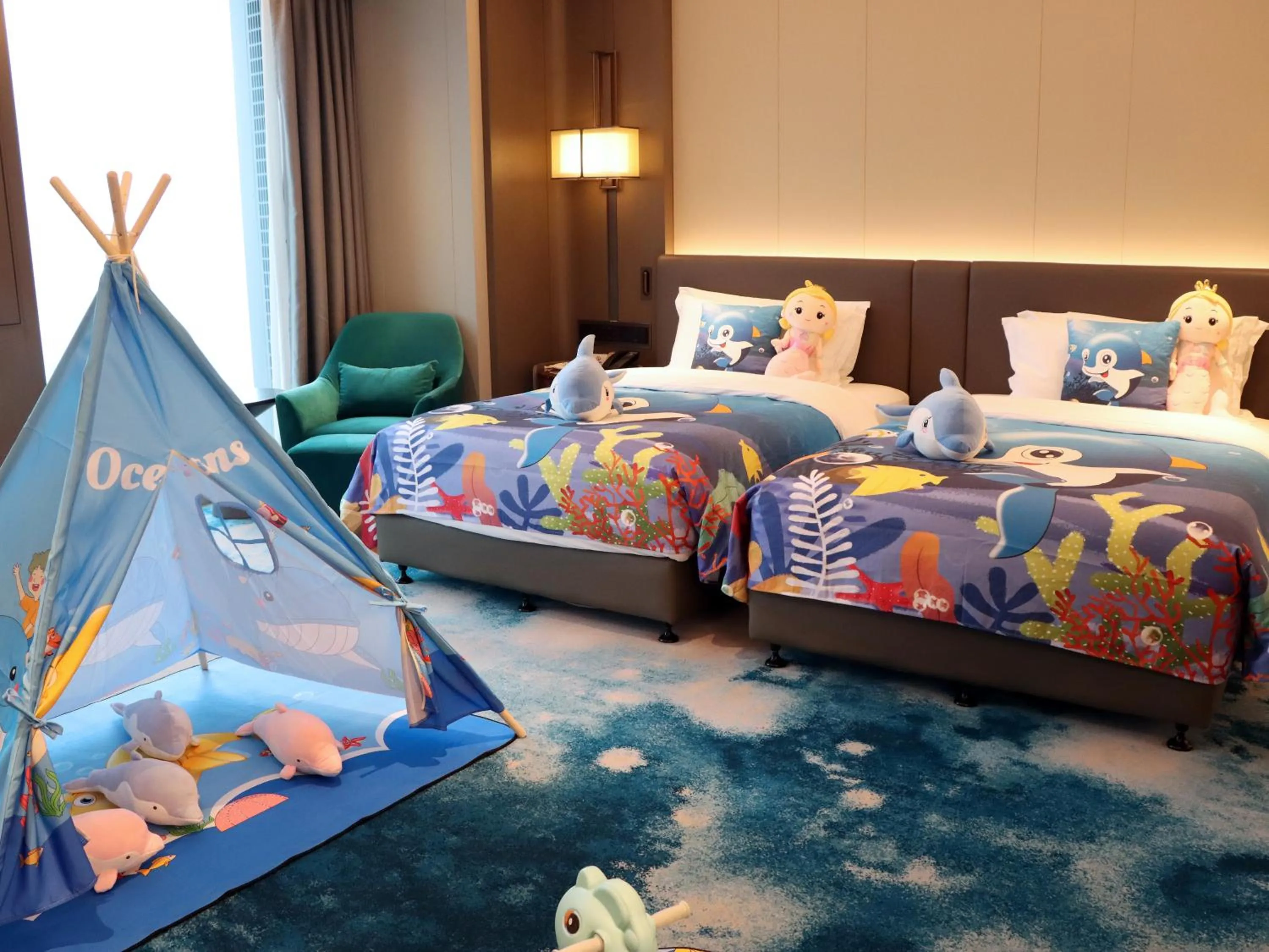 Bed in Wyndham Grand Zaozhuang