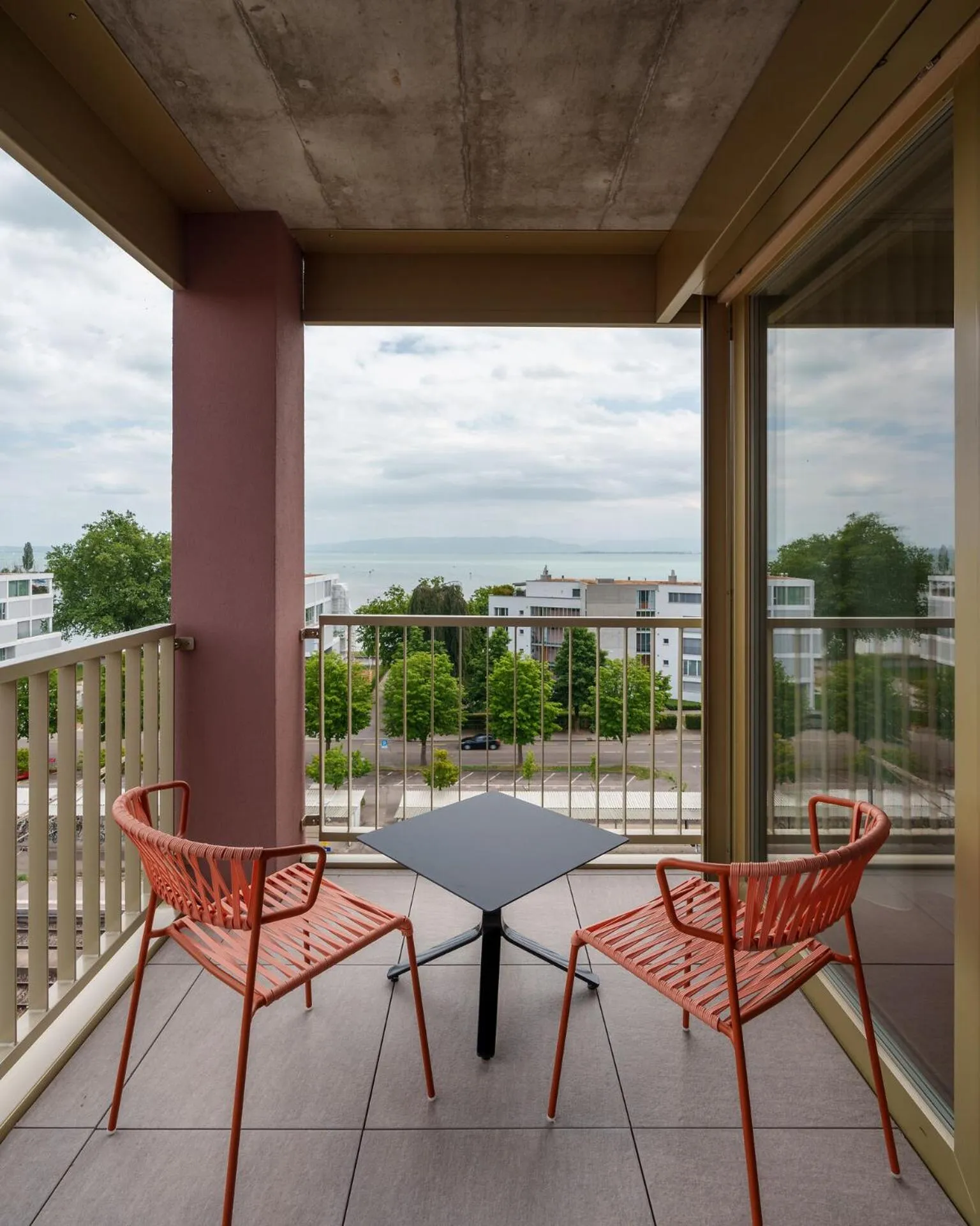 Balcony/Terrace in b-smart hotel Arbon