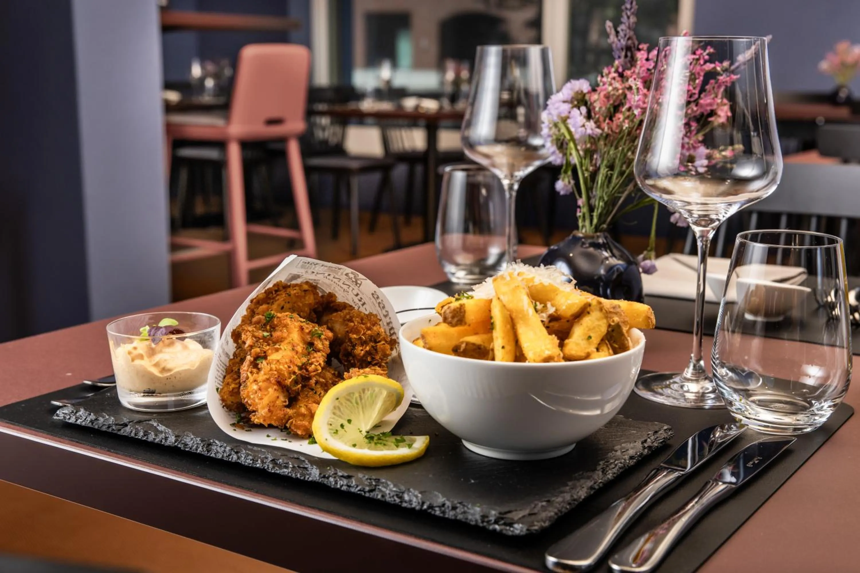 Food and drinks in b-smart hotel Arbon