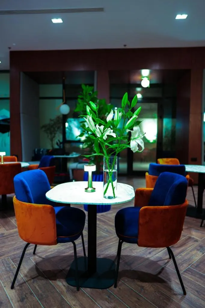 Seating area in NAS Hotel