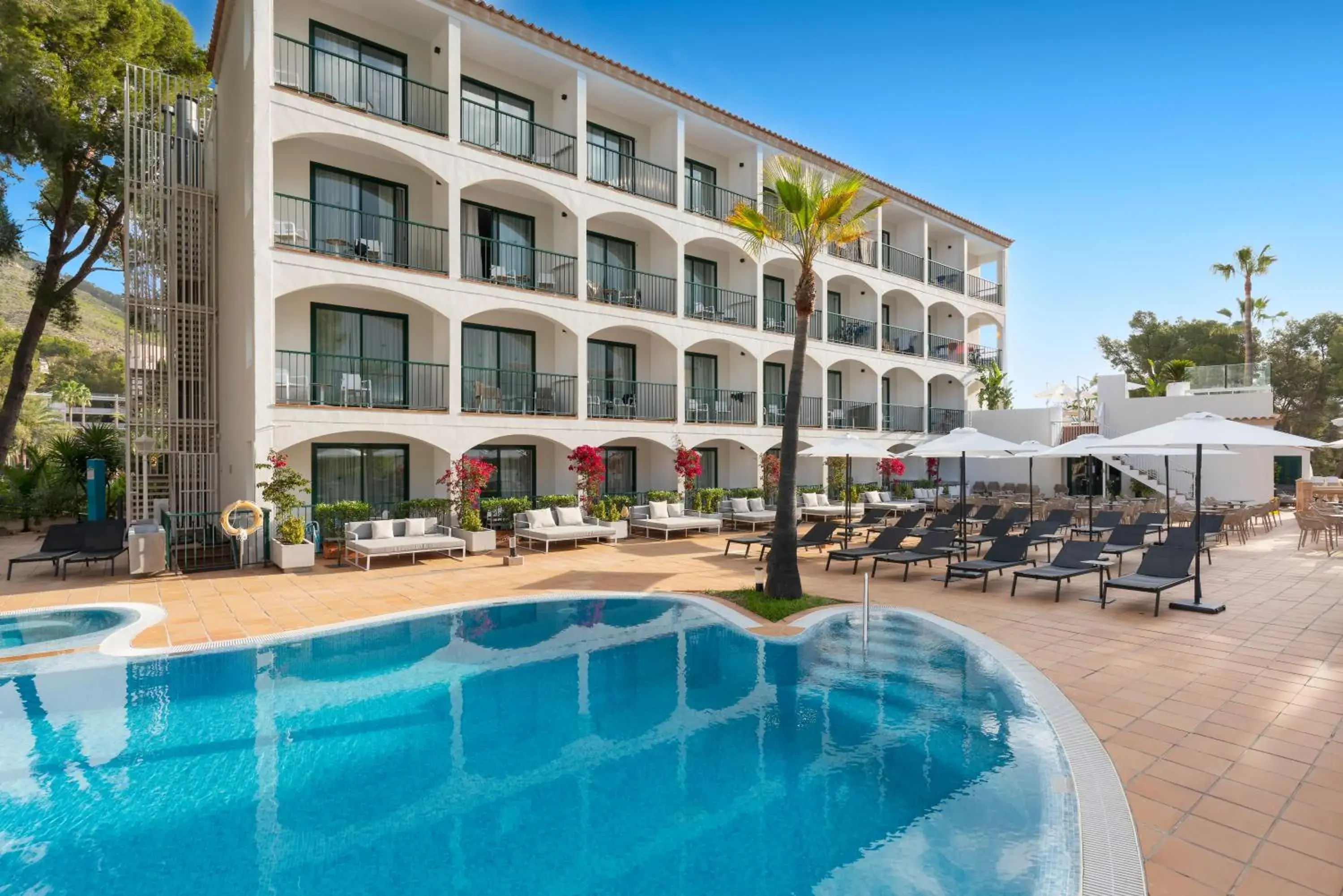 Pool view in Valentin Somni Hotel & Suites Pool view in Valentin Somni Hotel & Suites