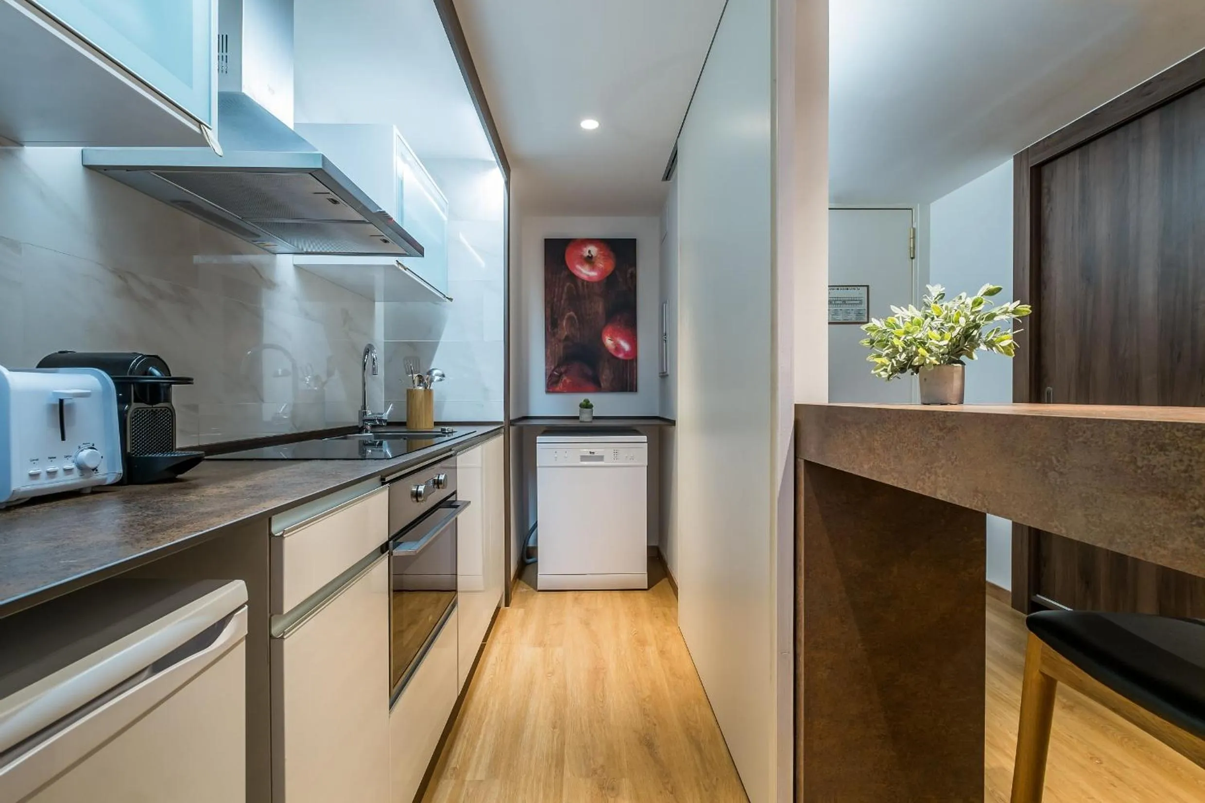 Kitchen or kitchenette in Pierre & Vacances Apartamentos Edificio Eurobuilding 2