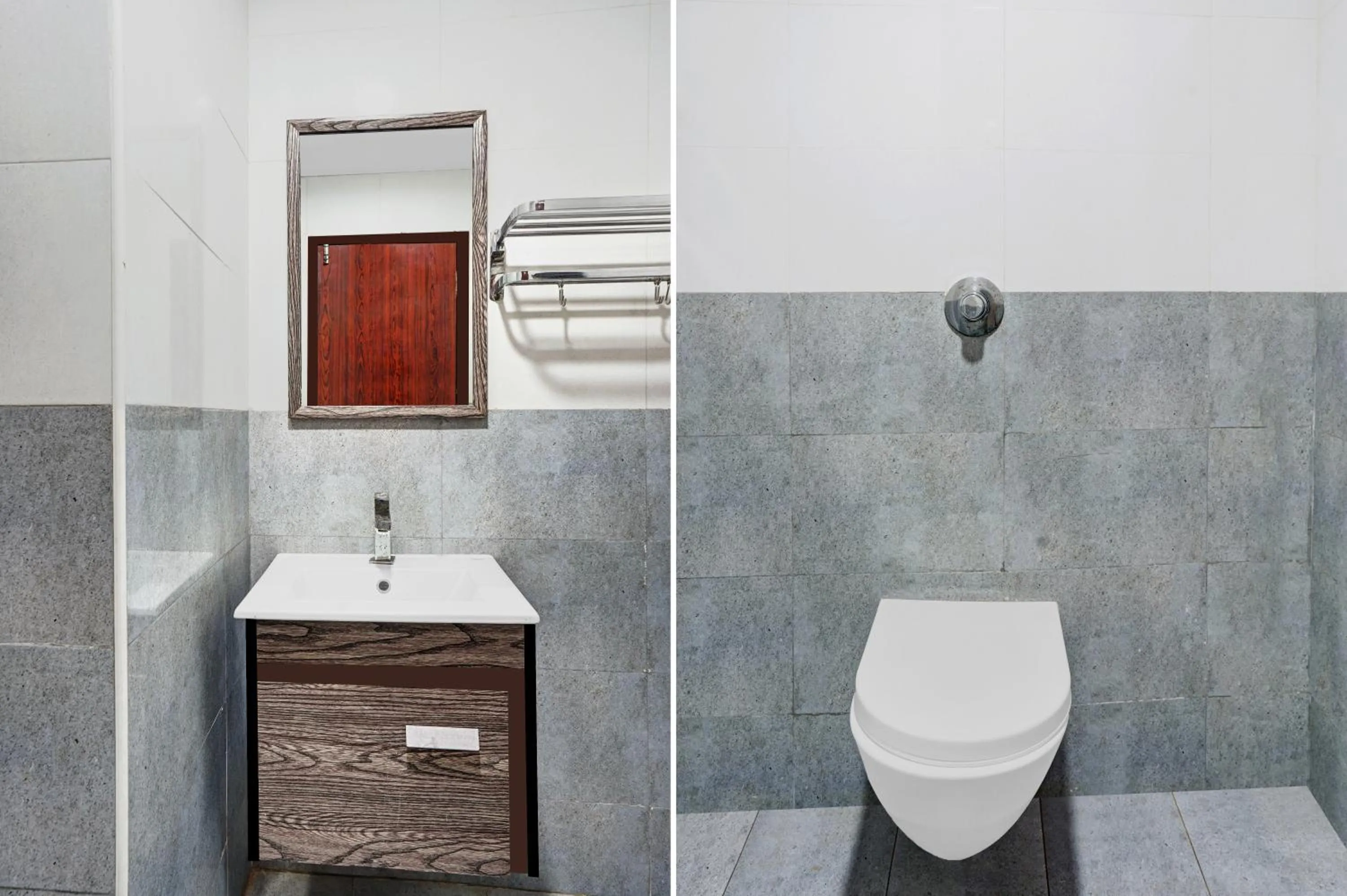 Bathroom in Treebo Madhuvan Grand