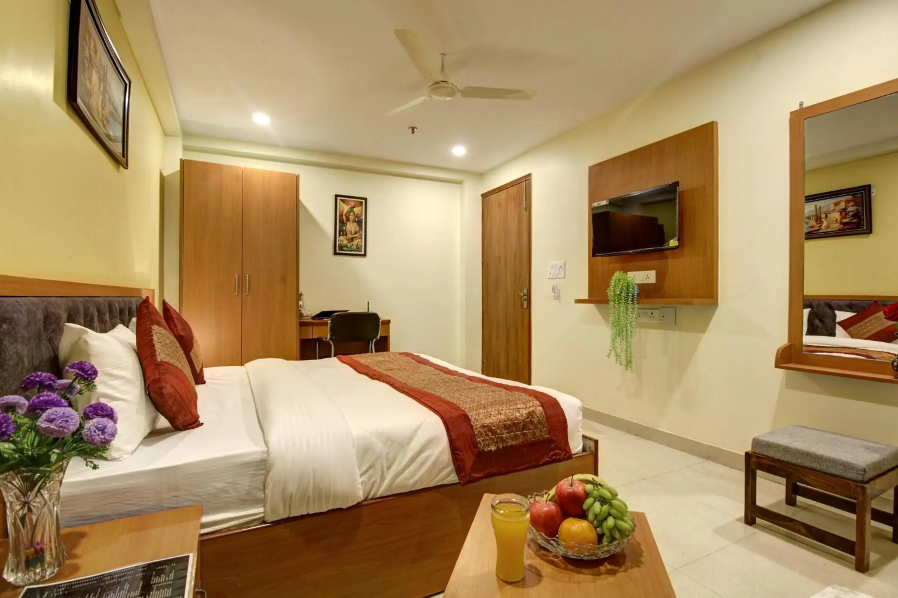 Bed in Hotel TMS Grand Bed in Hotel TMS Grand