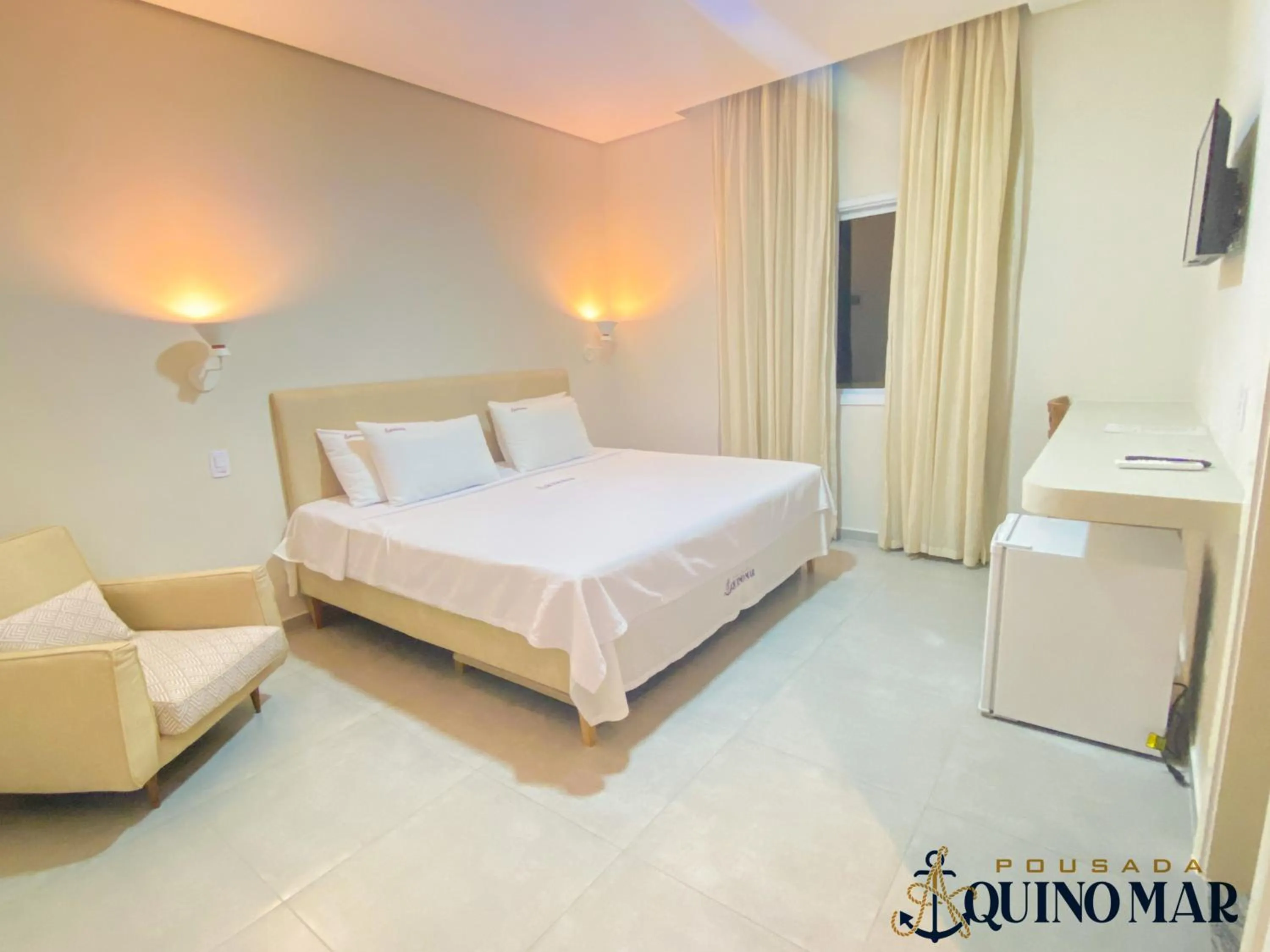 Bed in Pousada Aquino Mar