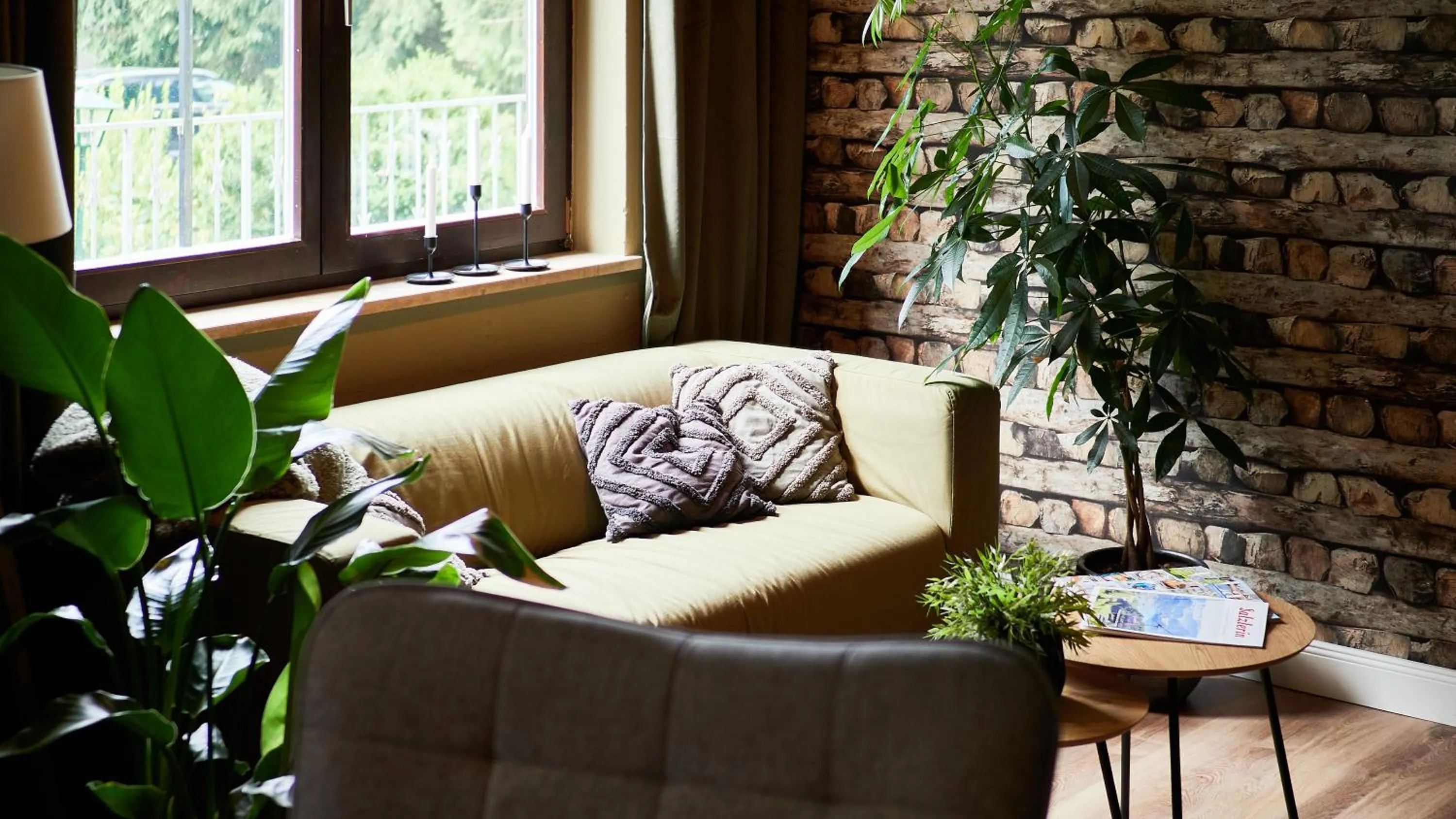 Lobby or reception in Jeff's - Rooms with a mountain view