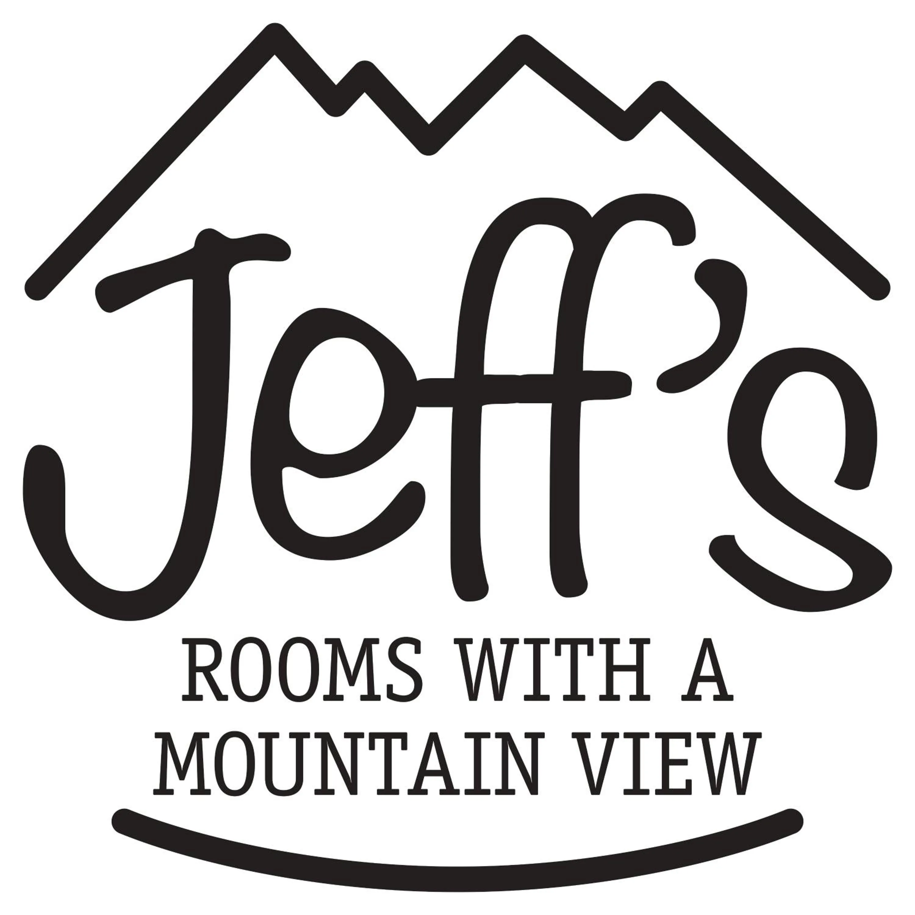 Logo/Certificate/Sign in Jeff's - Rooms with a mountain view