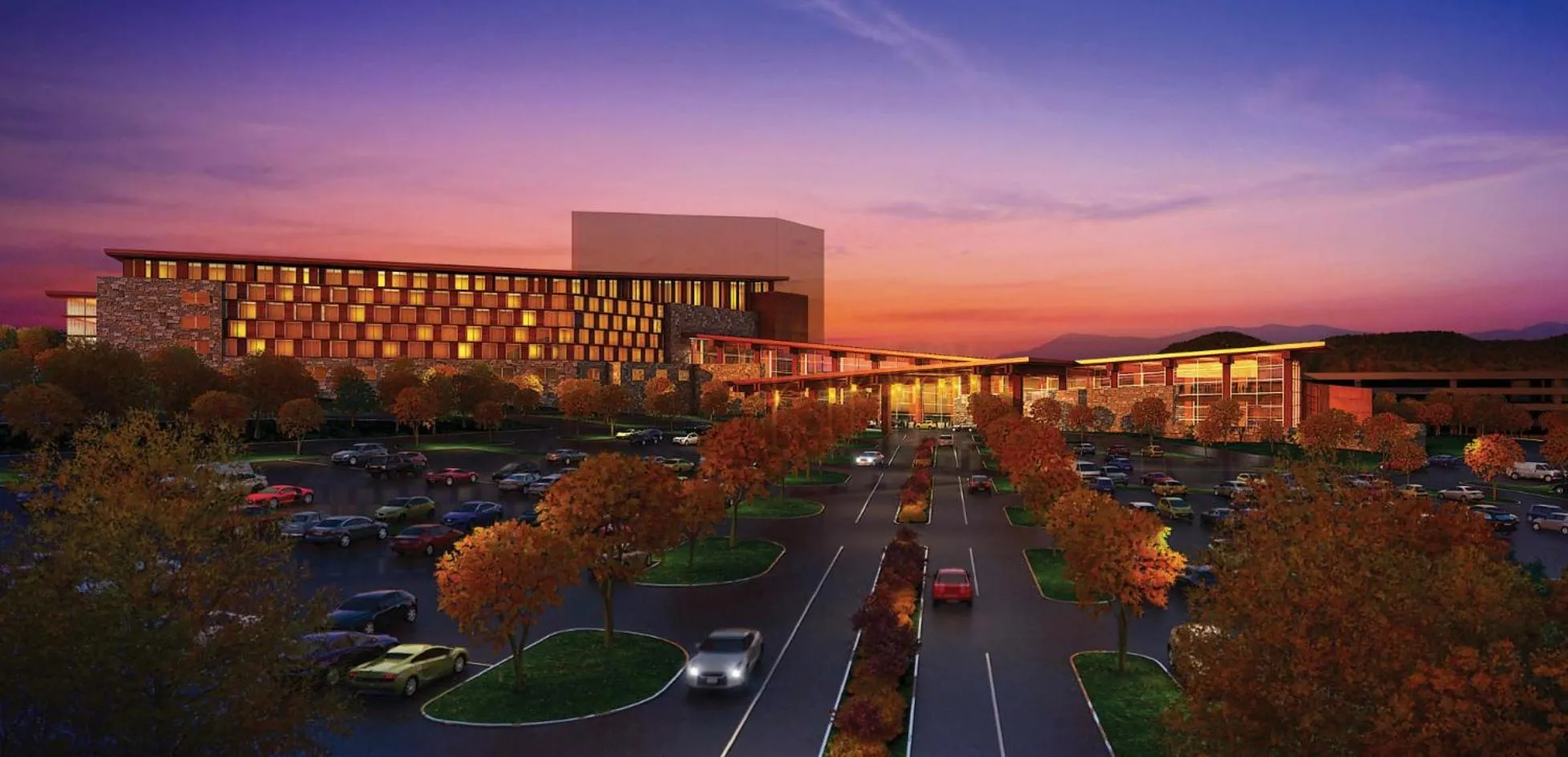 Property building in Harrah's Cherokee Valley River, A Caesars Destination