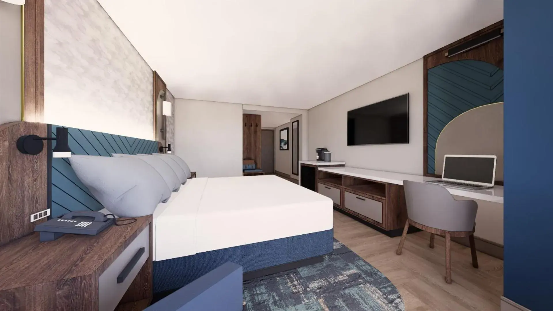 Valley Mountain View Room , 1 King (Newly Renovated) in Harrah's Cherokee Valley River, A Caesars Destination Valley Mountain View Room , 1 King (Newly Renovated) in Harrah's Cherokee Valley River, A Caesars Destination