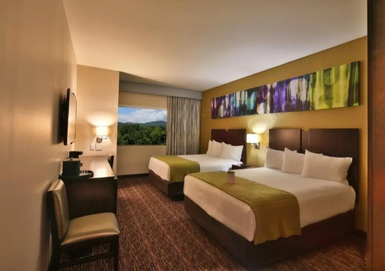 Bedroom, Bed in Harrah's Cherokee Valley River, A Caesars Destination Bedroom, Bed in Harrah's Cherokee Valley River, A Caesars Destination