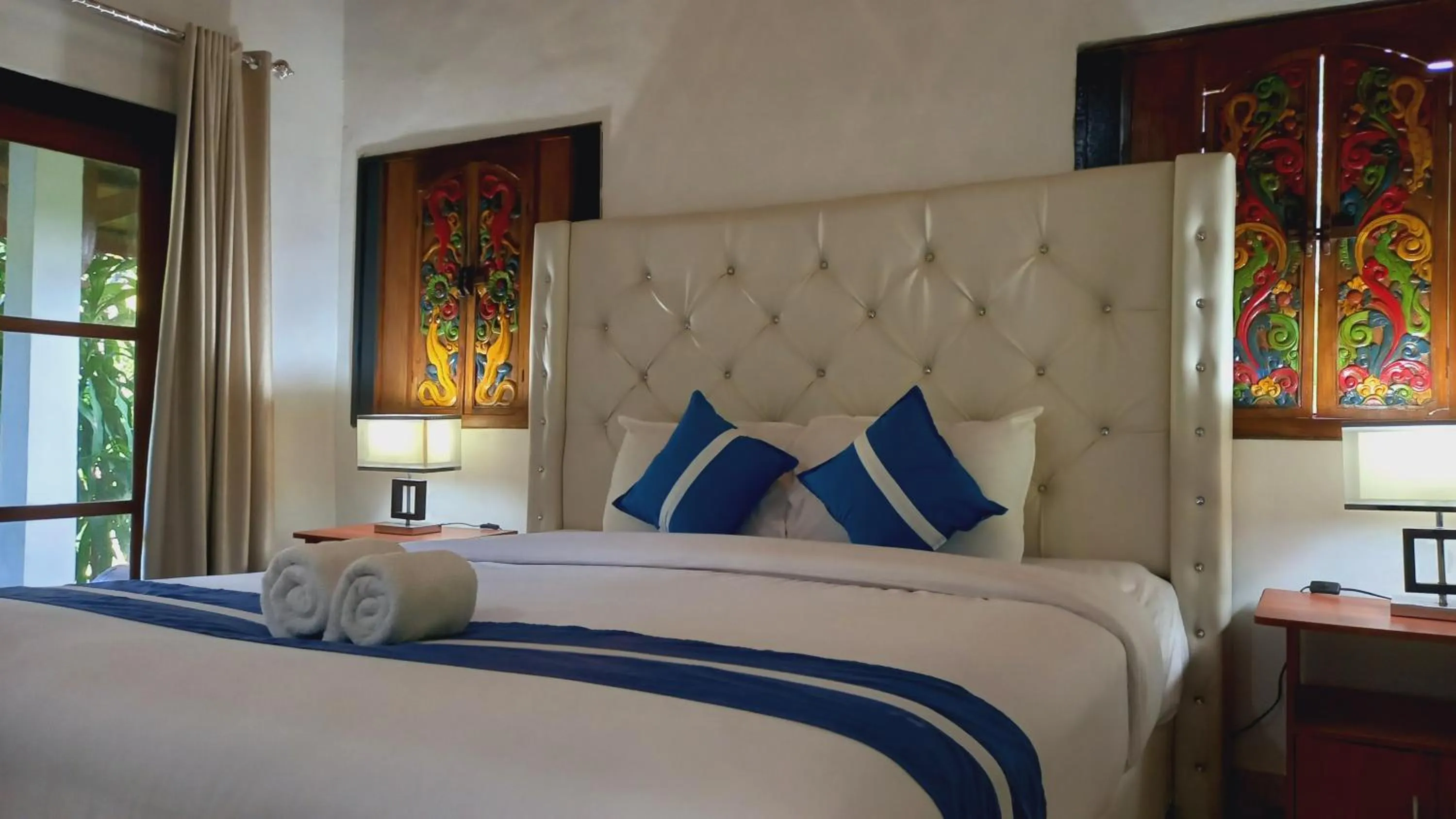 Bed in Matahari Inn Kuta Lombok