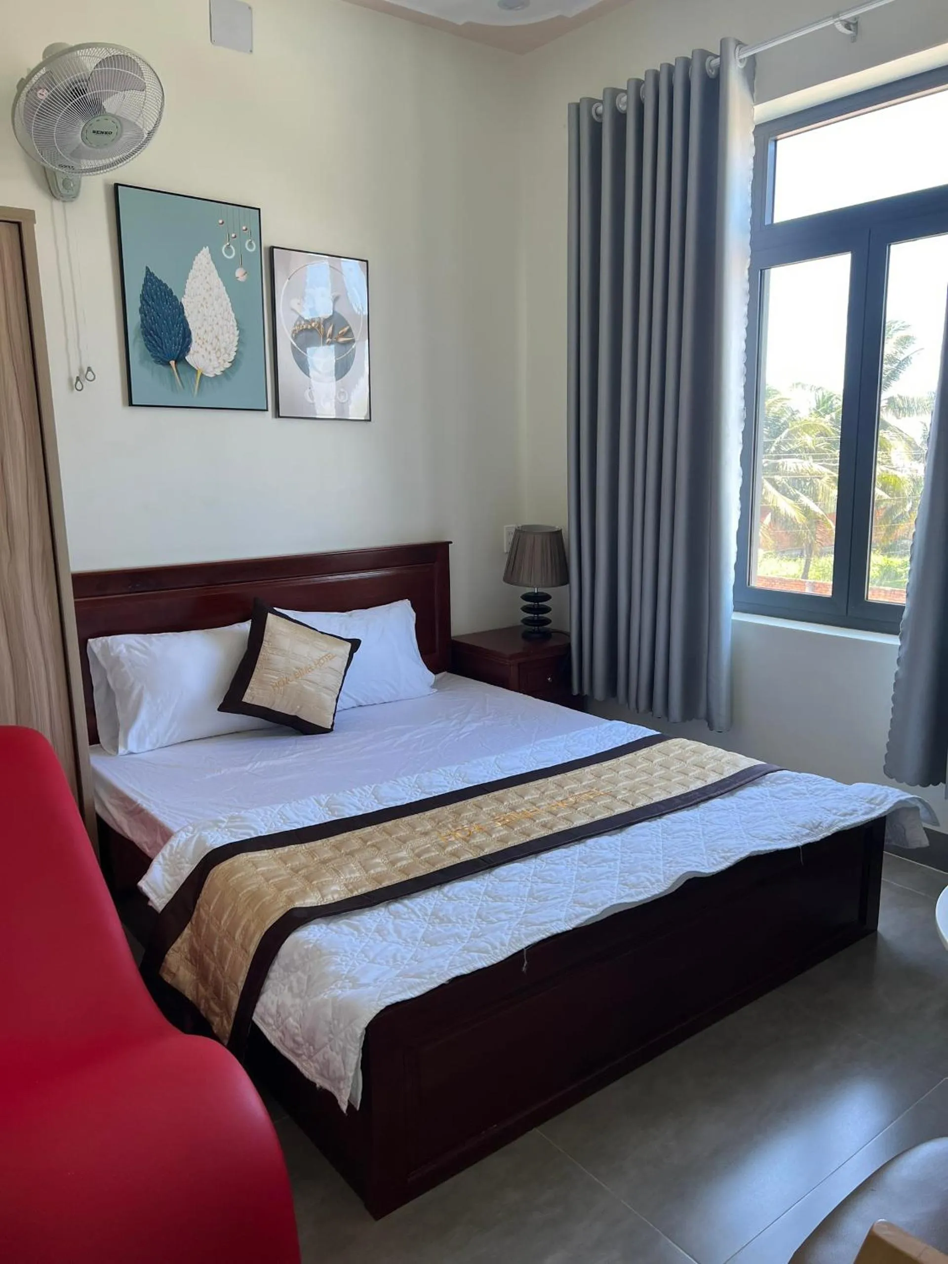 Bed in Hotel Hòa Bình