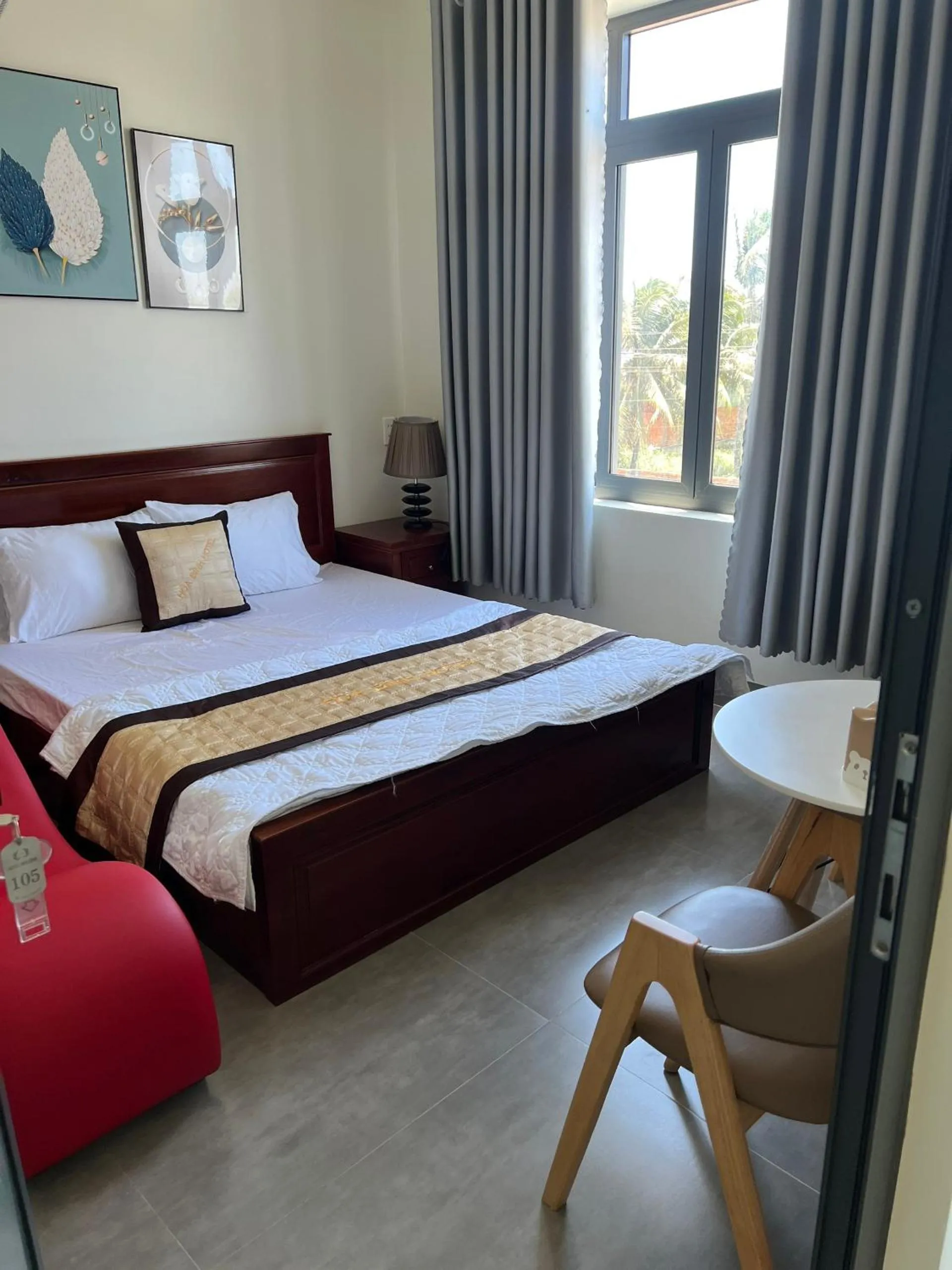 Bed in Hotel Hòa Bình