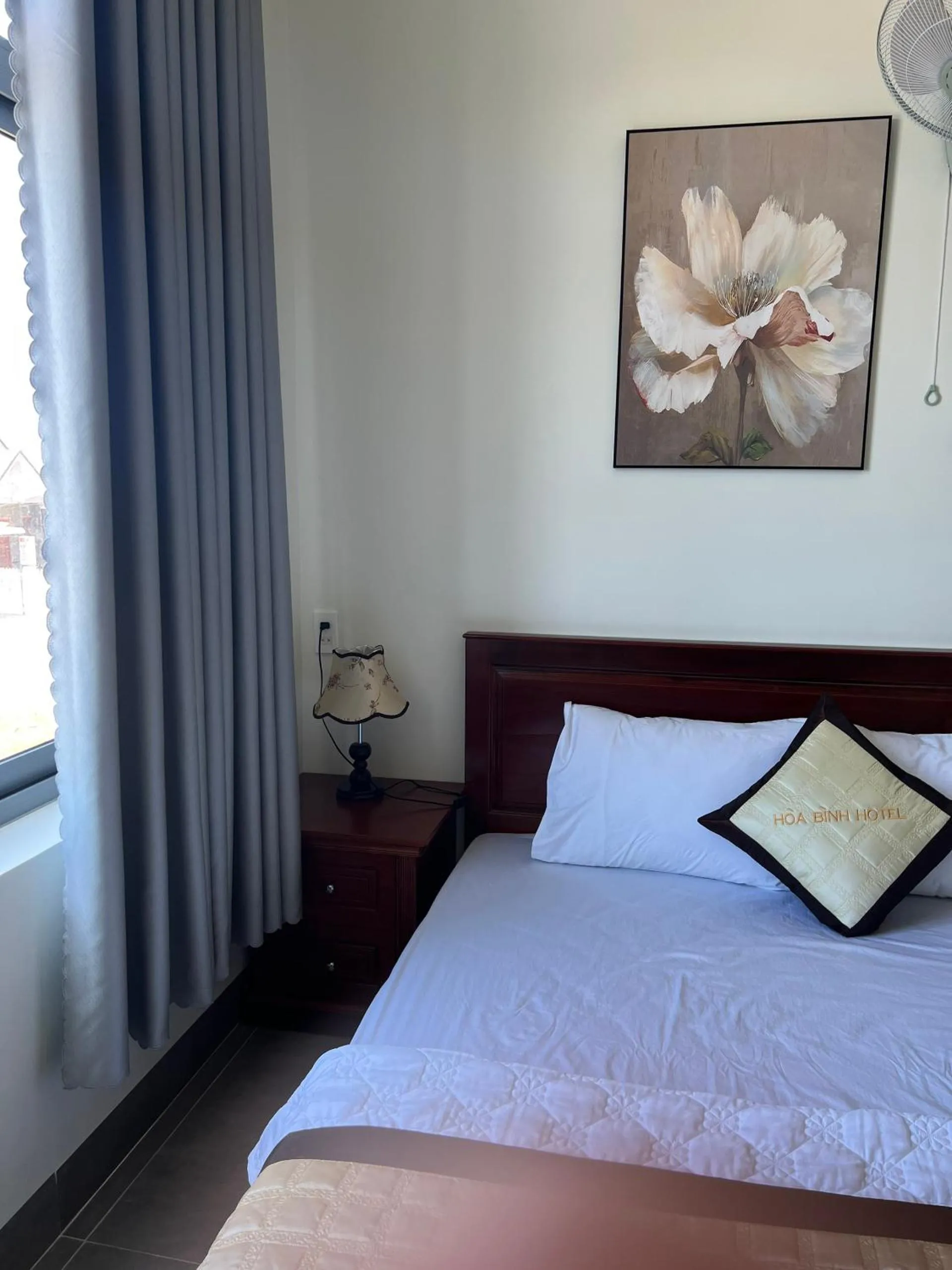 Bed in Hotel Hòa Bình