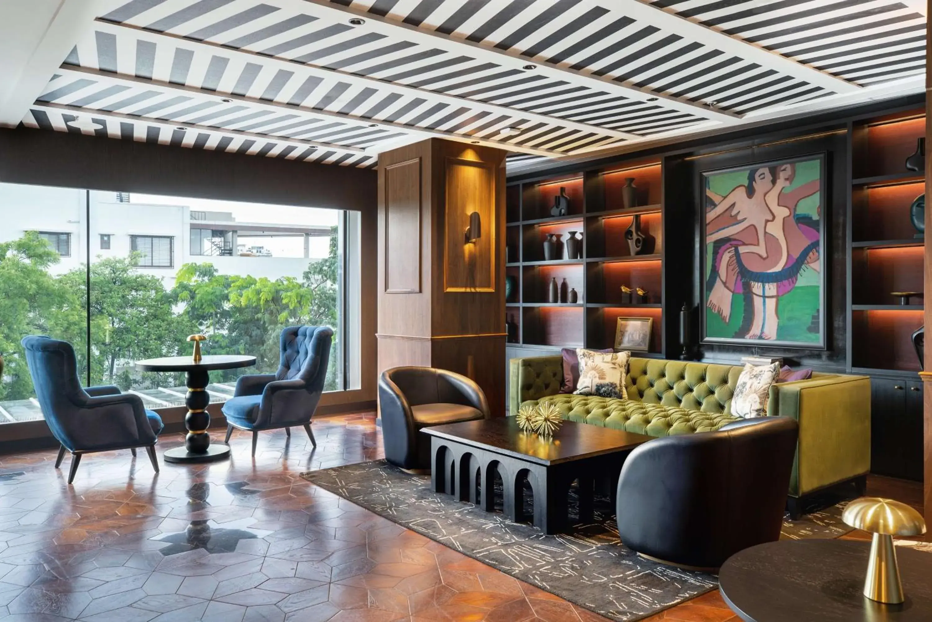 Lounge or bar in Parallel Hotel Udaipur, a member of Radisson Individuals Lounge or bar in Parallel Hotel Udaipur, a member of Radisson Individuals