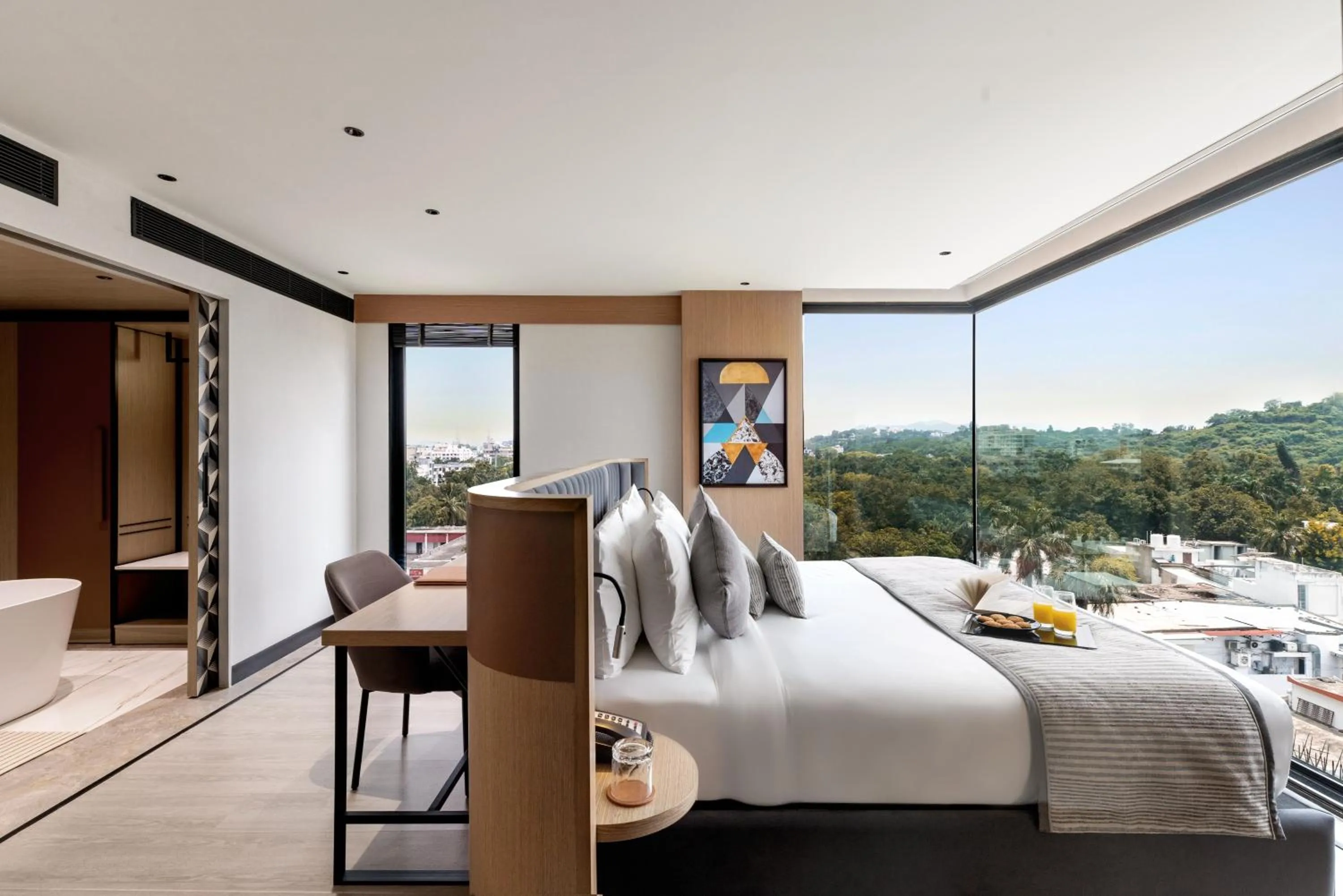 Photo of the whole room, Bed in Parallel Hotel Udaipur, a member of Radisson Individuals