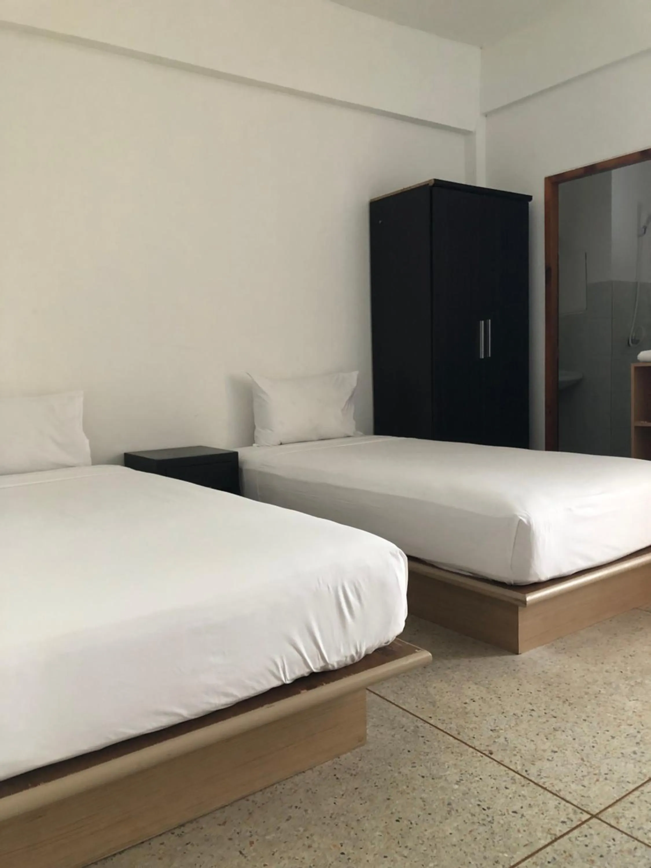 Bed in Moby Dick Guesthouse