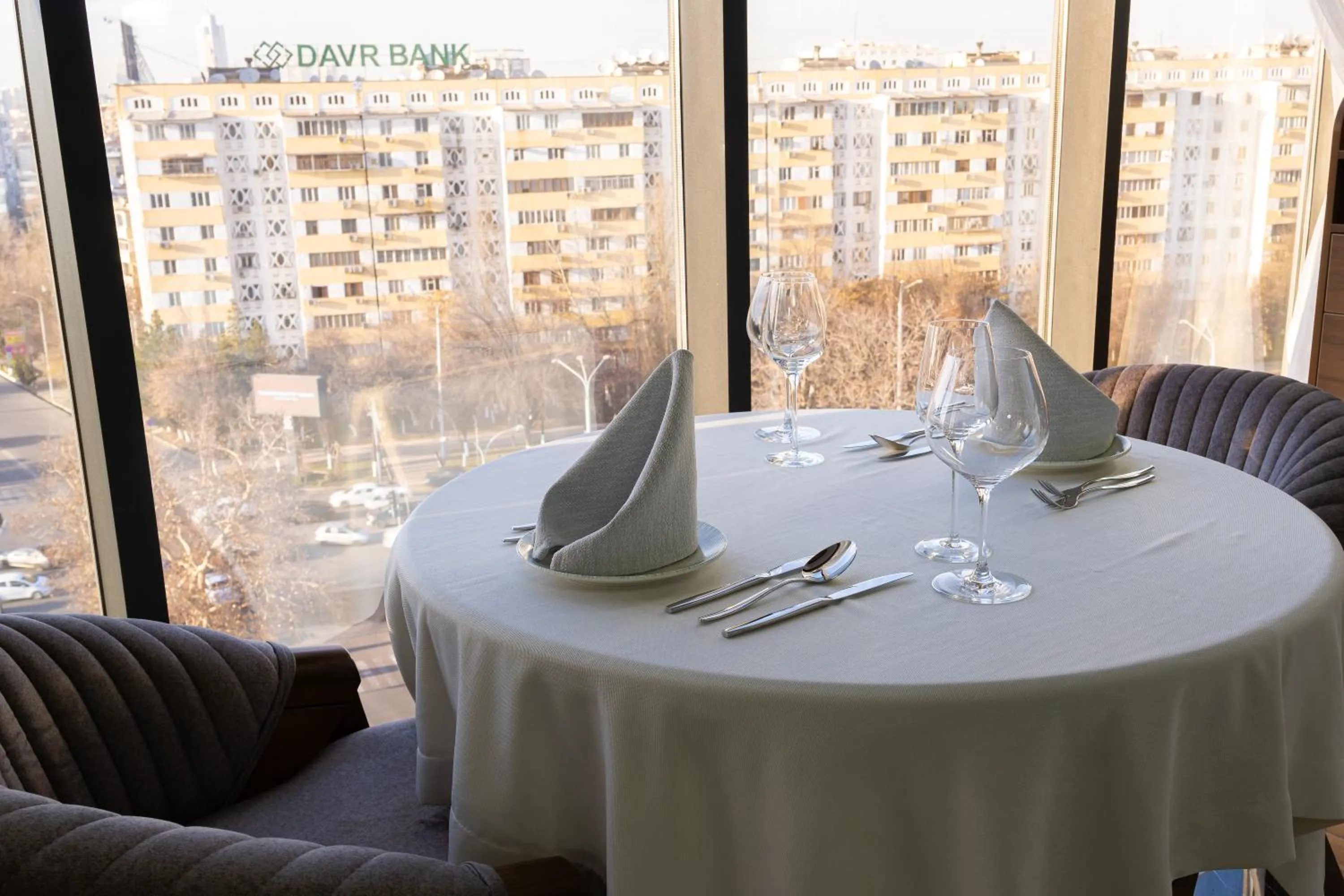 Dining area in Mir Luxe Plaza