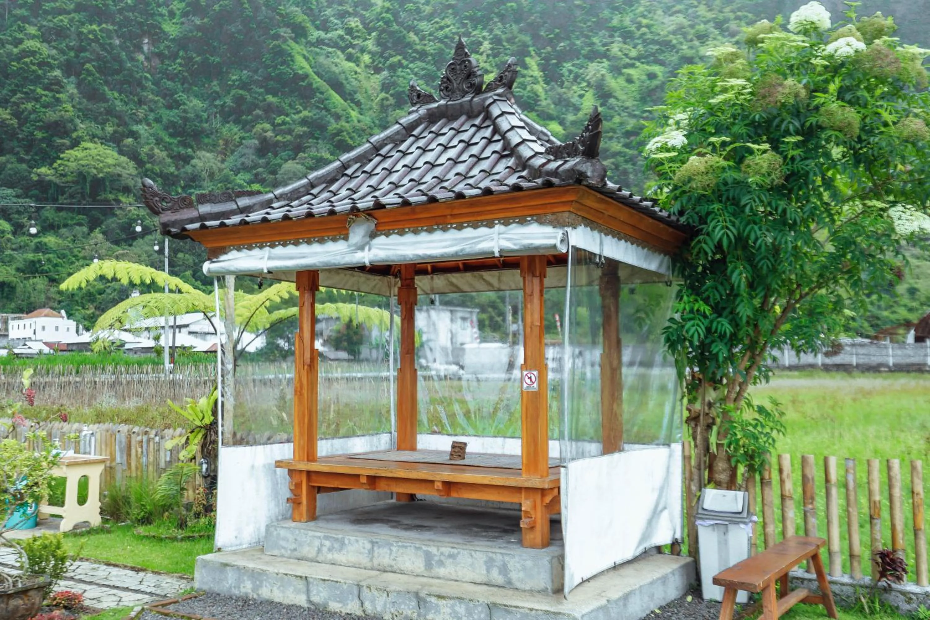 Natural landscape in The Polumb Garden Bedugul