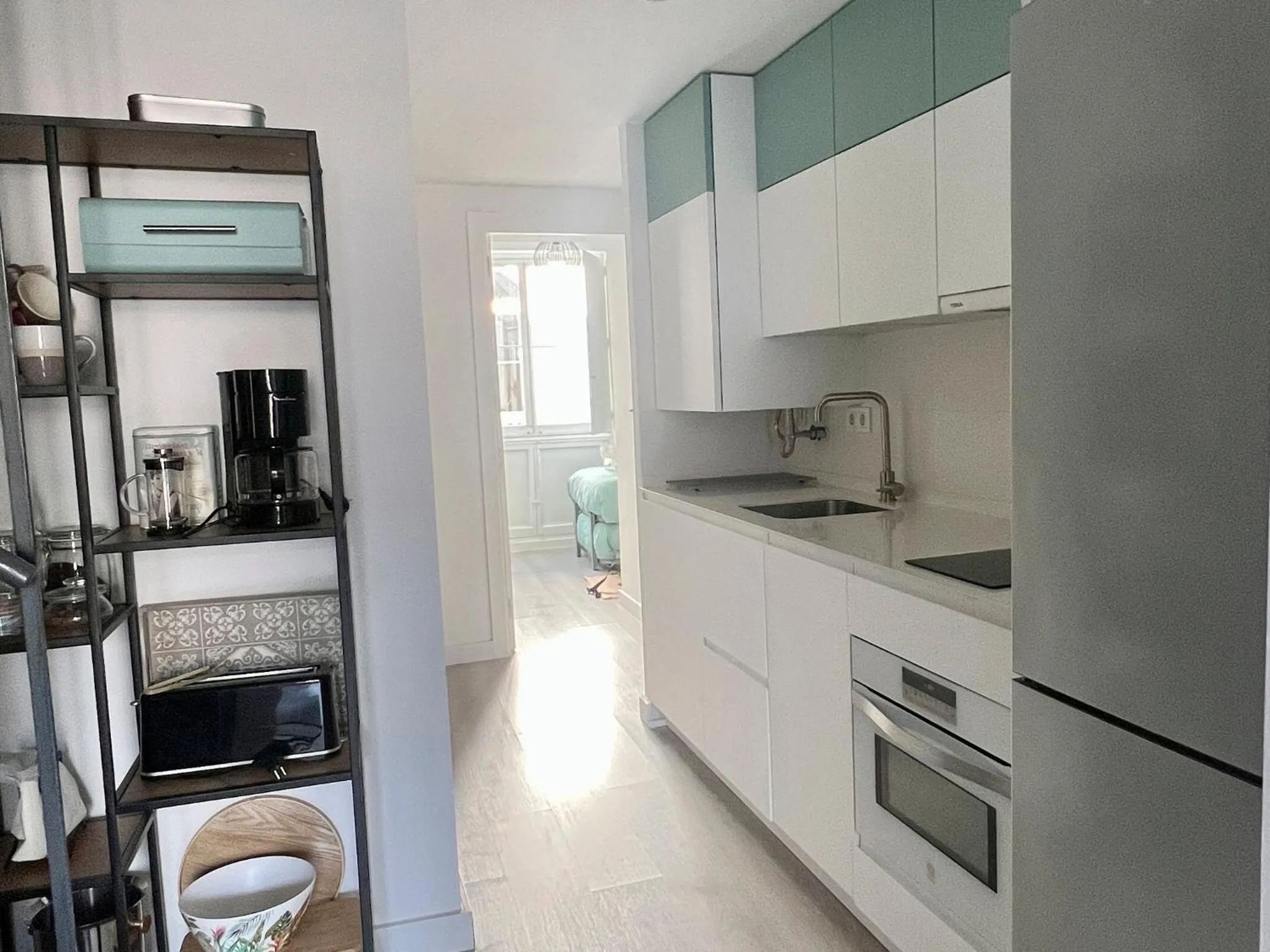 kitchen in Apartamento Duplex casa Palacio rehabilitado centro El Puerto