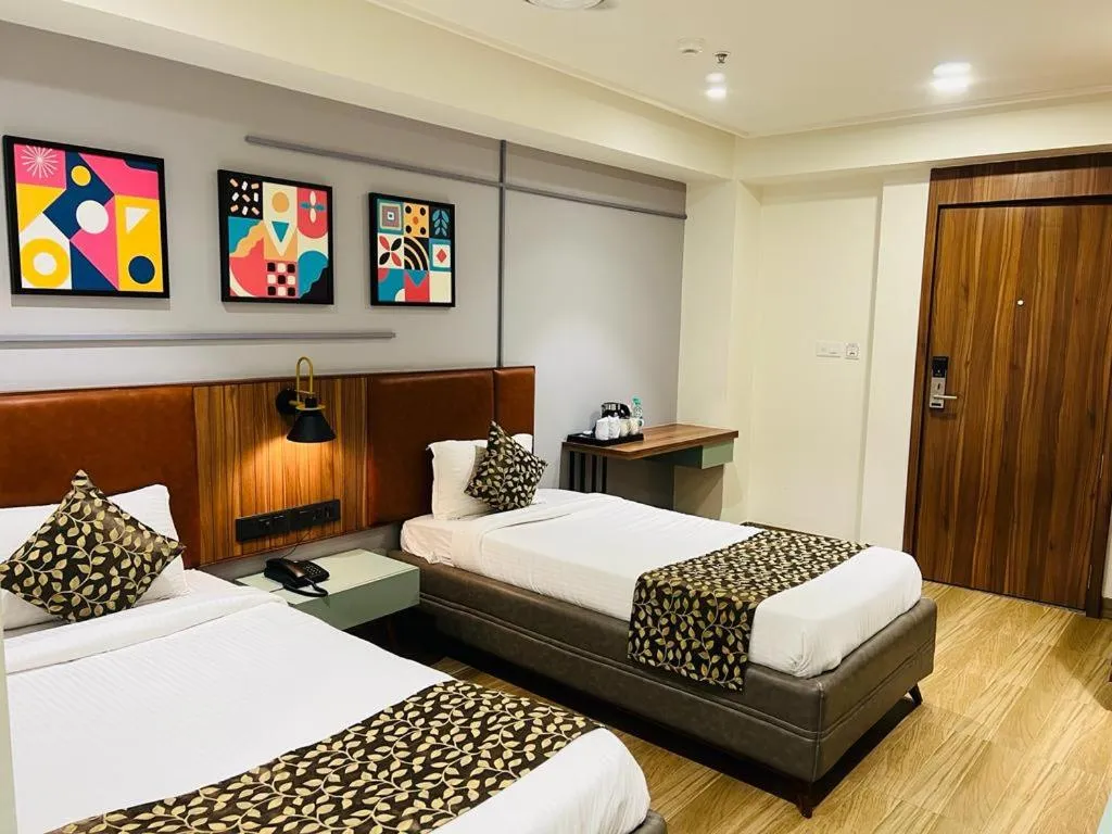 Bed in The Lemon Grass Hotel