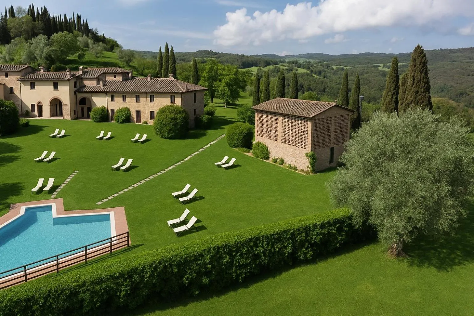 Bird's eye view in Santo Pietro Resort