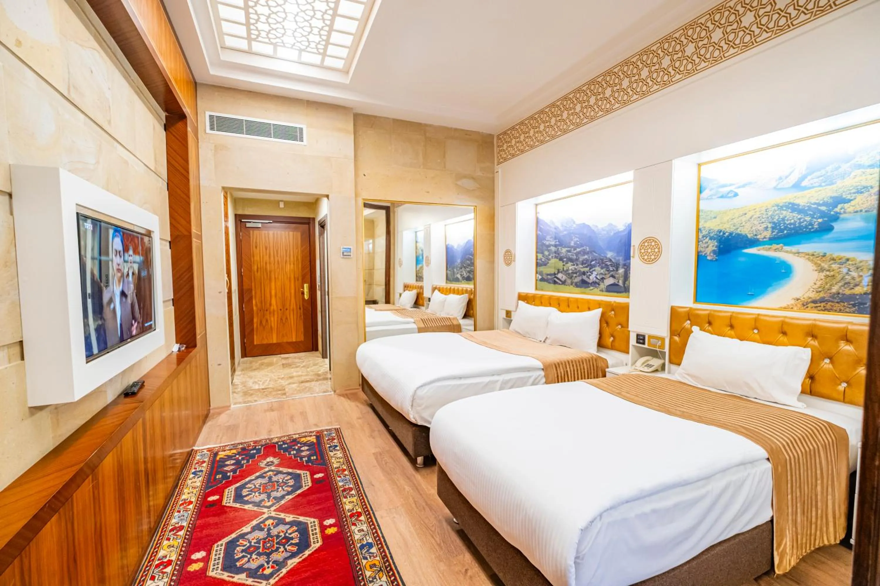 Bed in GHERDAN GOLD OTEL