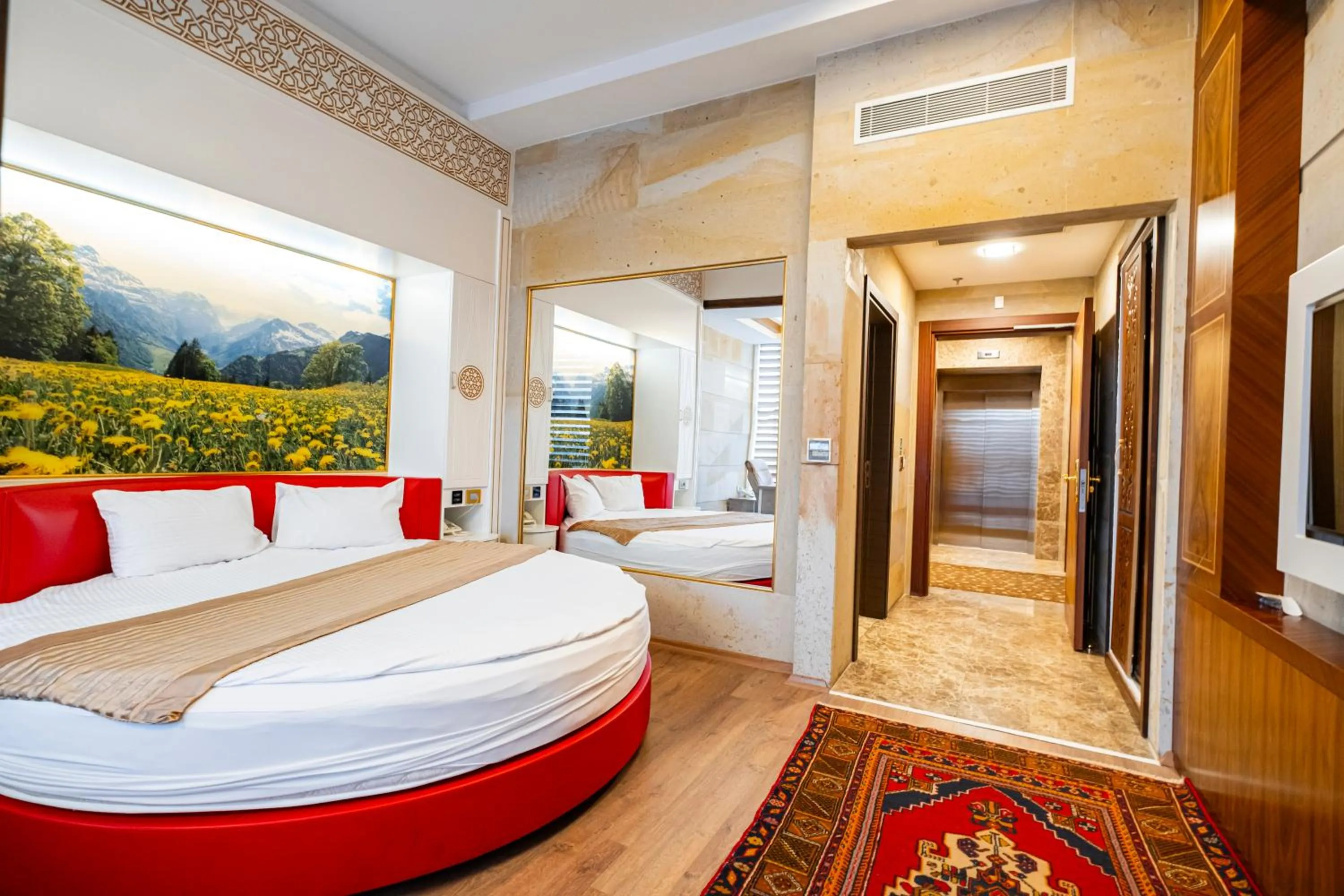 Bed in GHERDAN GOLD OTEL